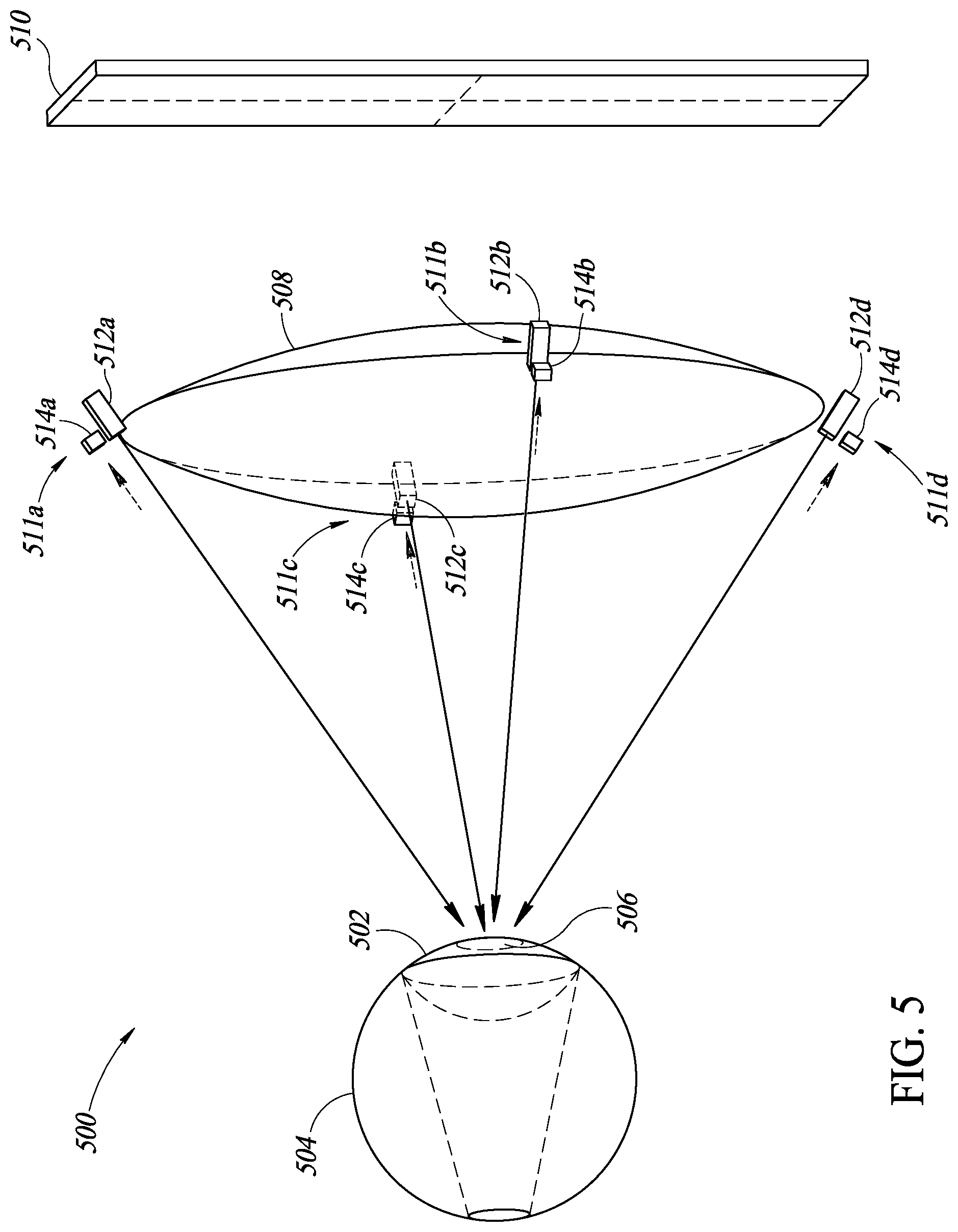 Patent US12321514 Figure 5 – Optical tracking including imaging-based angle sensitive detectors
