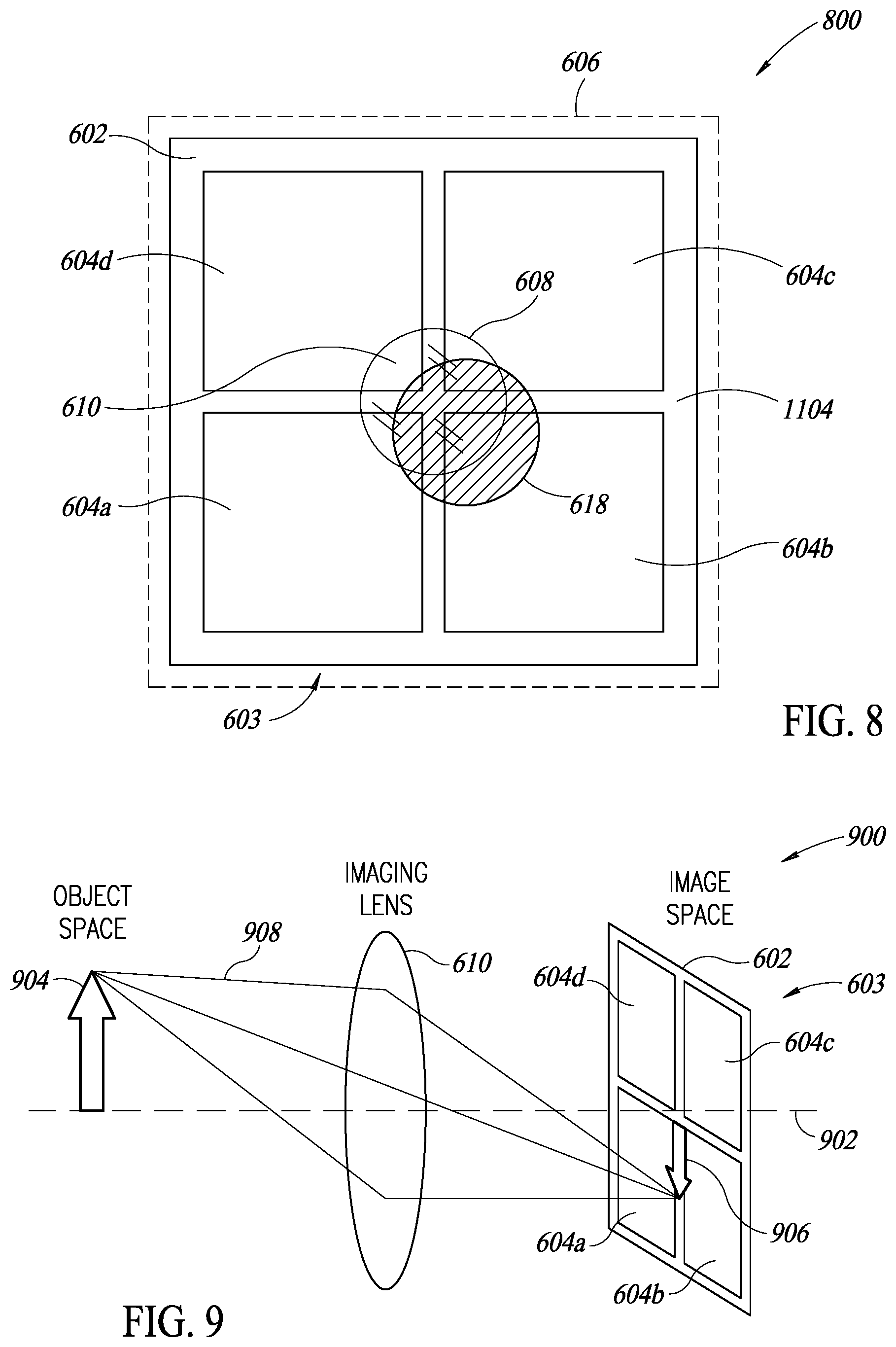 Patent US12321514 Figure 7 – Optical tracking including imaging-based angle sensitive detectors