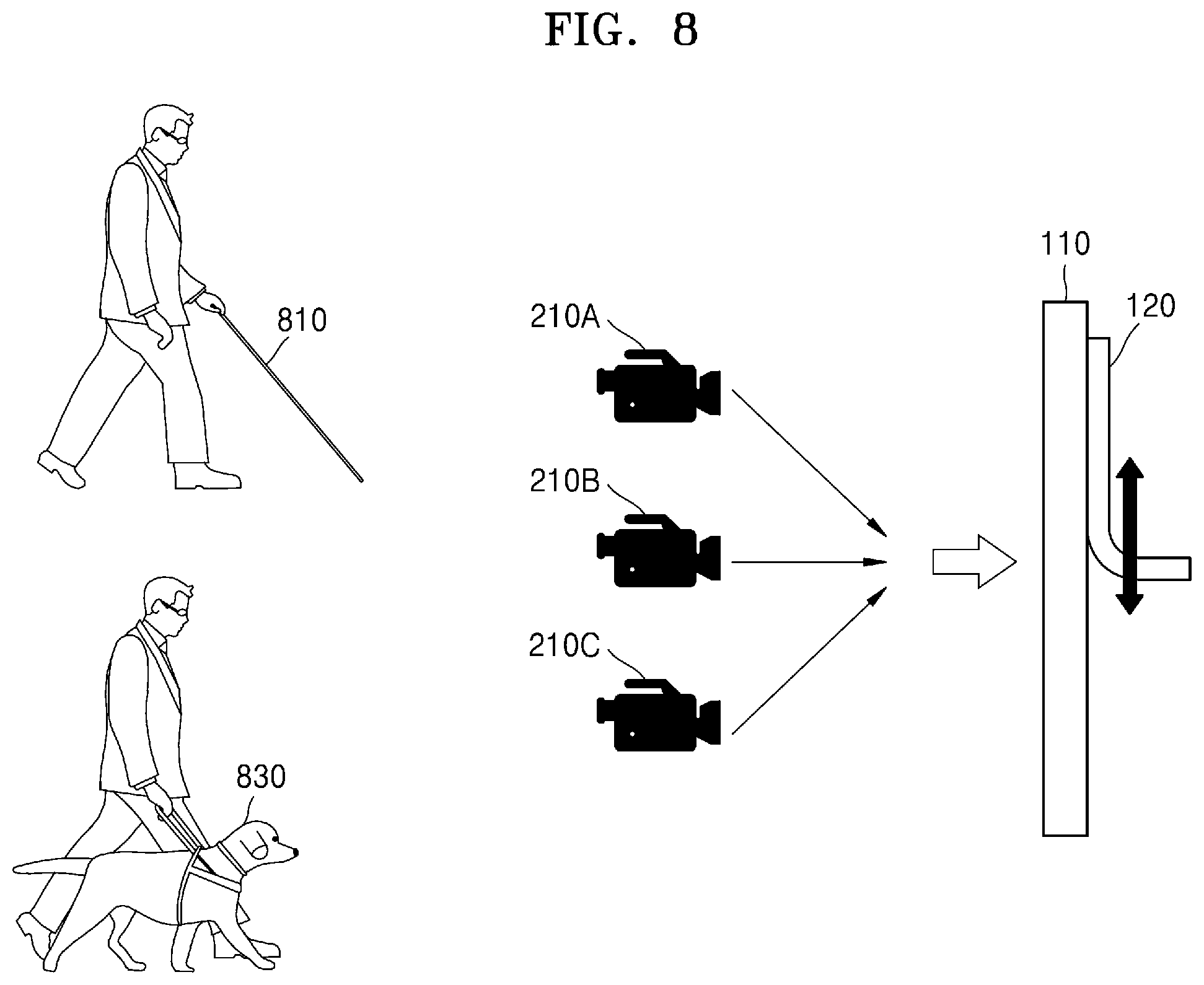Patent US12321516 Figure 8 – Intelligent barrier-free kiosk and method of controlling the same