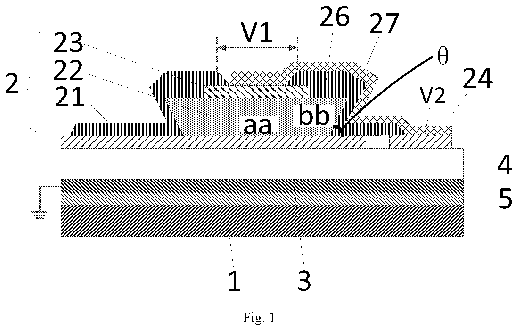 Patent US12321519 Figure 1 – Touch panel and touch device