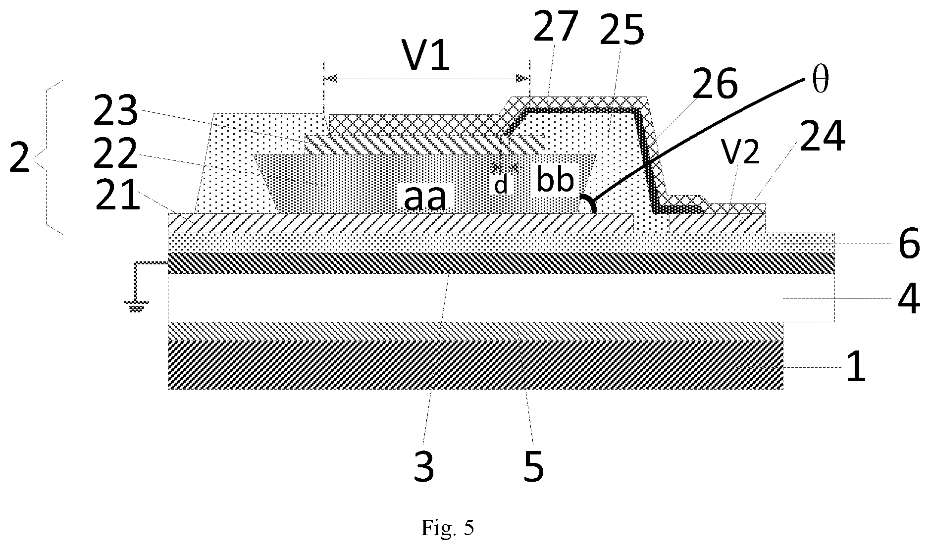 Patent US12321519 Figure 5 – Touch panel and touch device