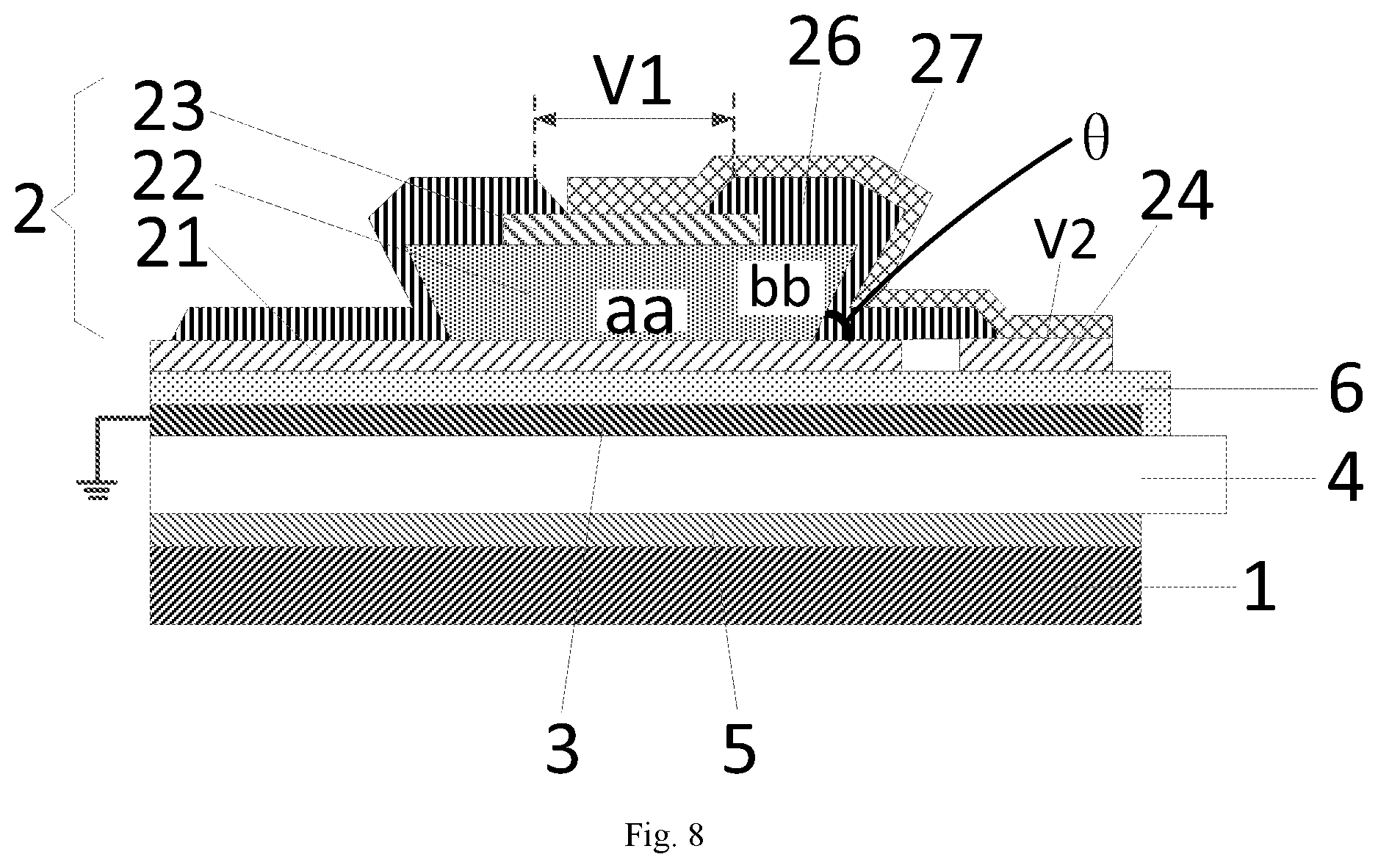 Patent US12321519 Figure 8 – Touch panel and touch device
