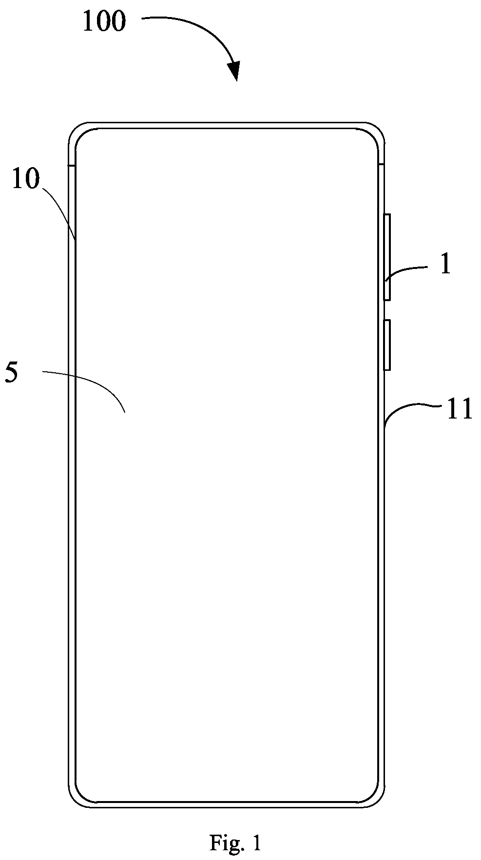 Patent US12321522 Figure 1 – Electronic device and method for external force recognition and tactile feedback for electronic device