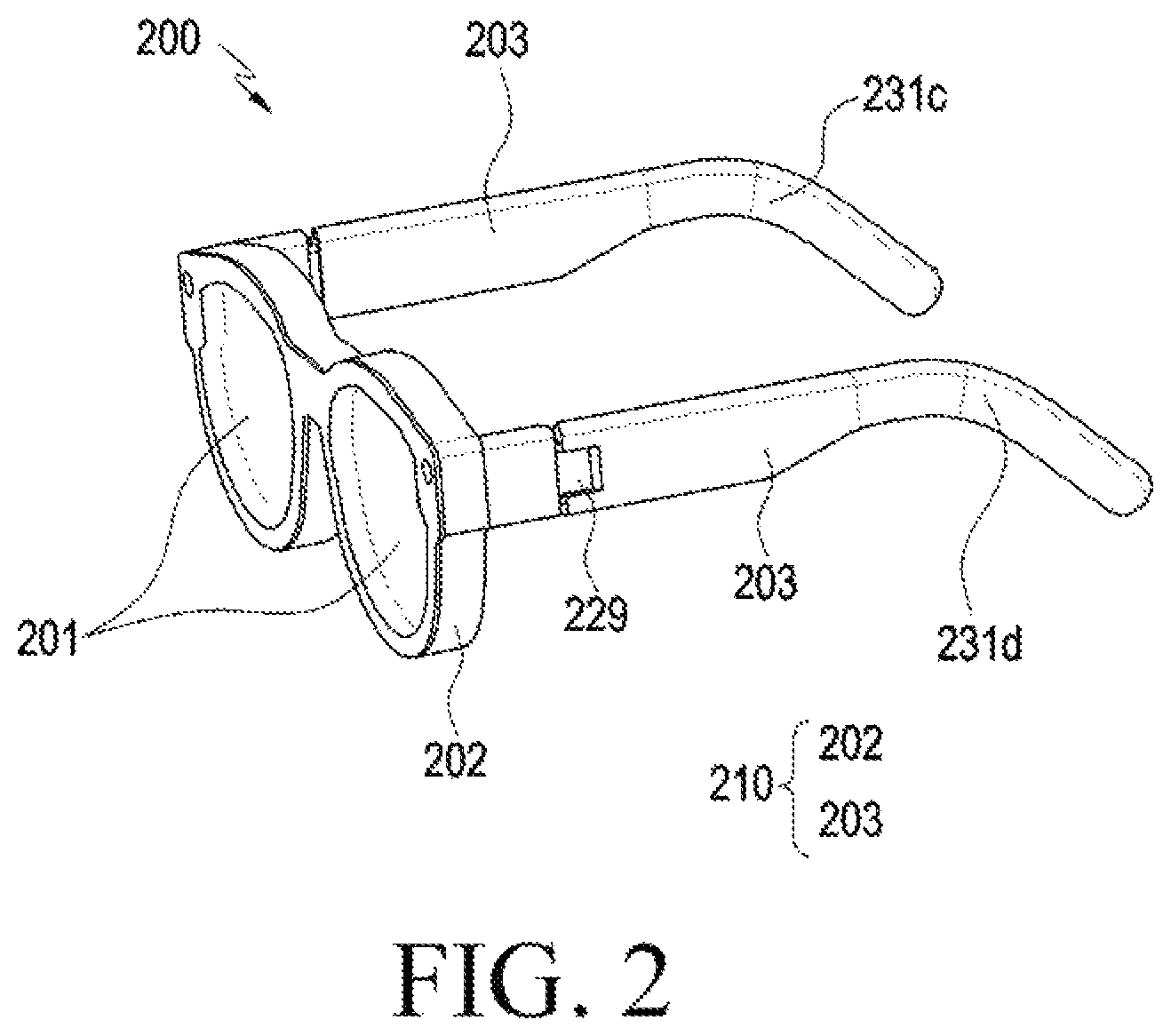 Patent US12321526 Figure 2 – Wearable electronic device for displaying virtual object and method of controlling the same