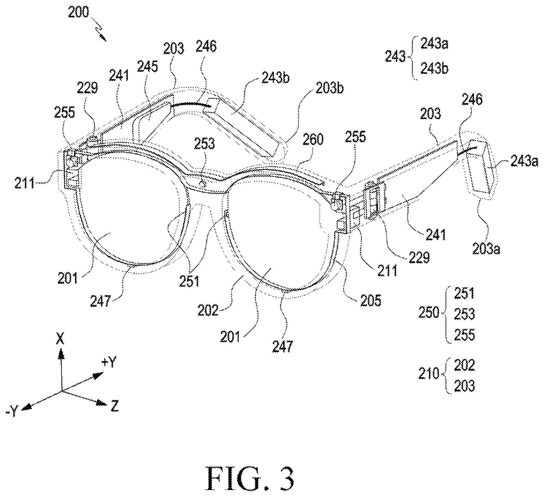 Patent US12321526 Figure 3 – Wearable electronic device for displaying virtual object and method of controlling the same