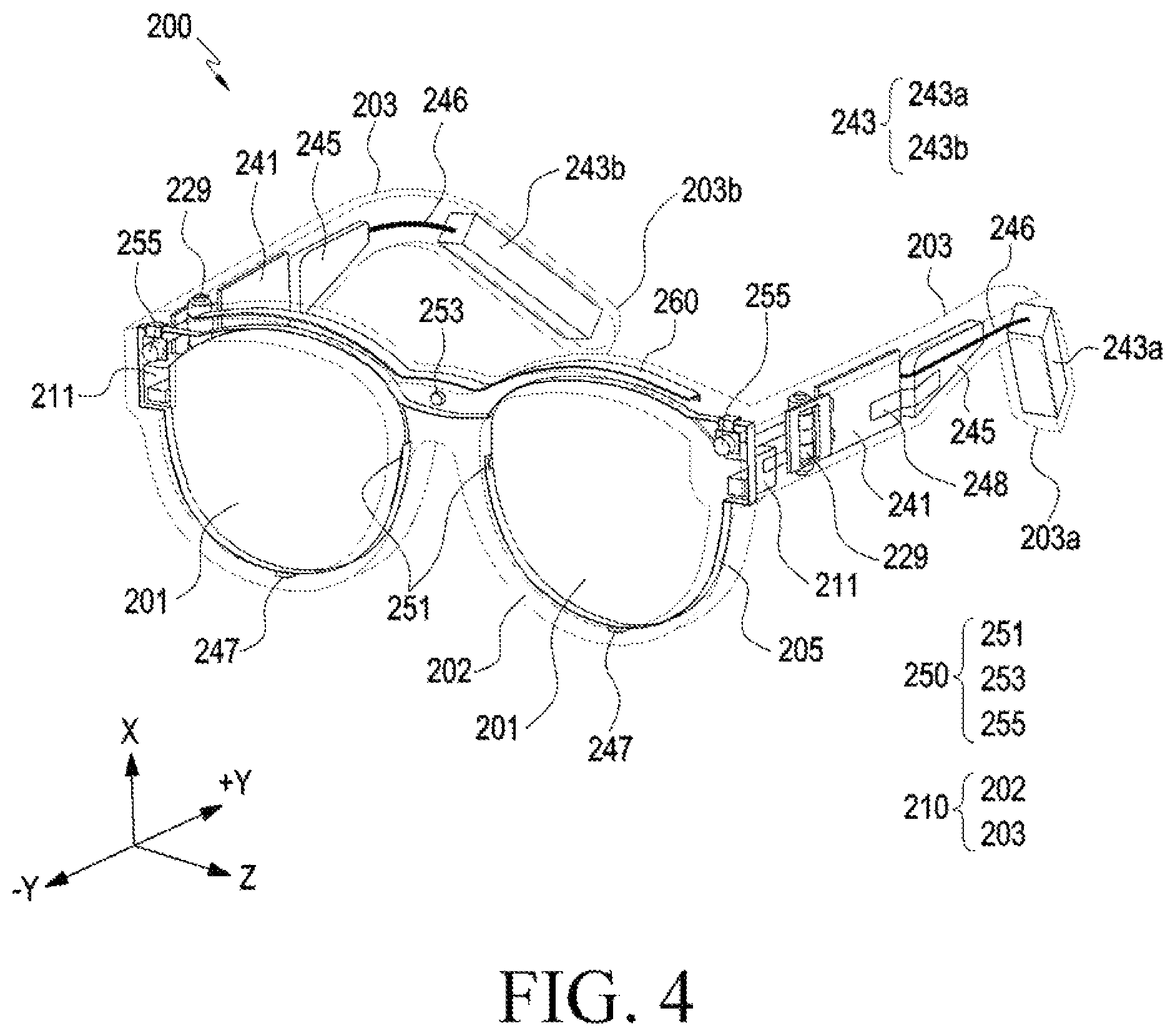 Patent US12321526 Figure 4 – Wearable electronic device for displaying virtual object and method of controlling the same
