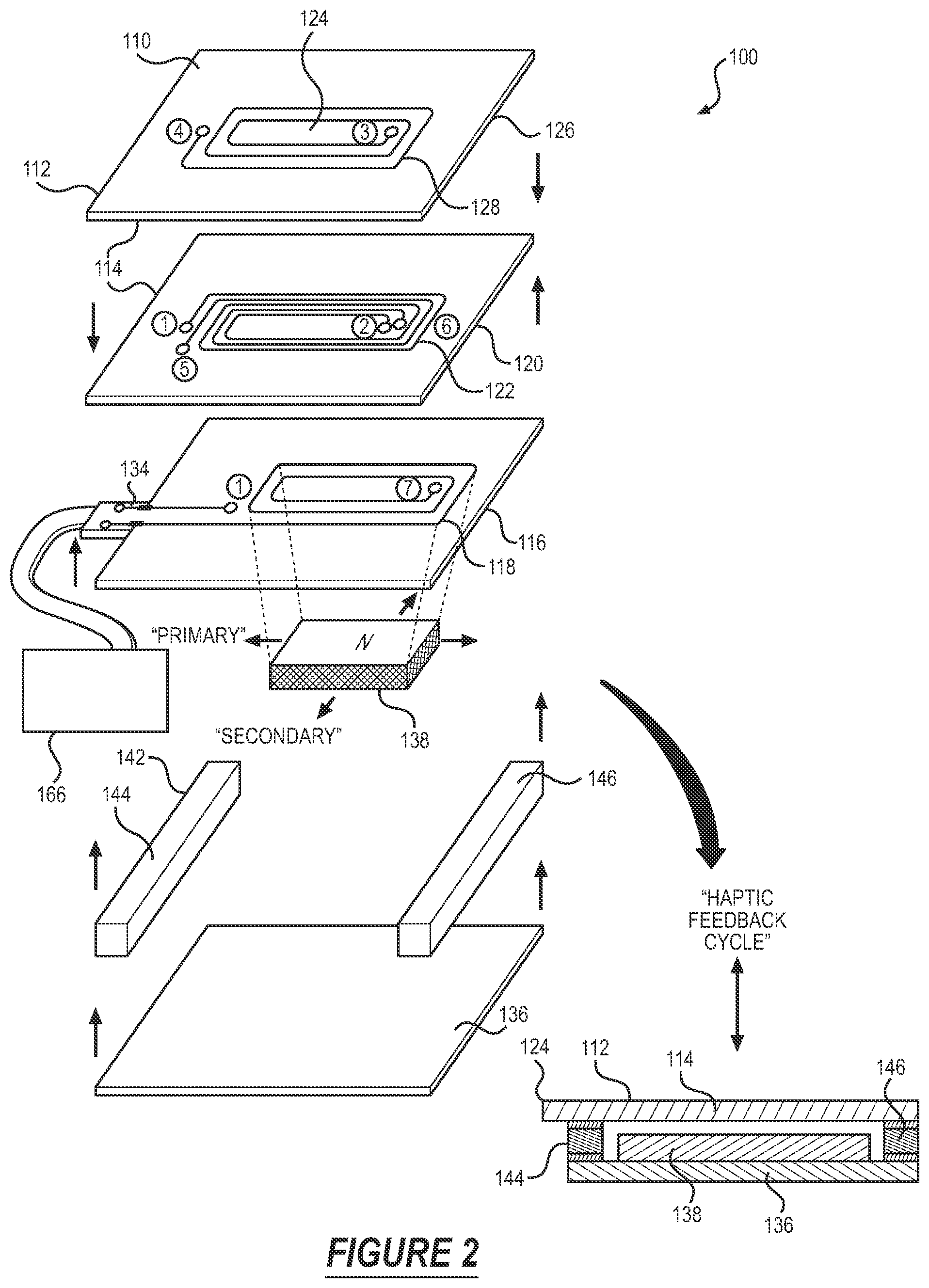 Patent US12321529 Figure 2 – Haptic actuator system including a multi-layer inductor and a magnetic element