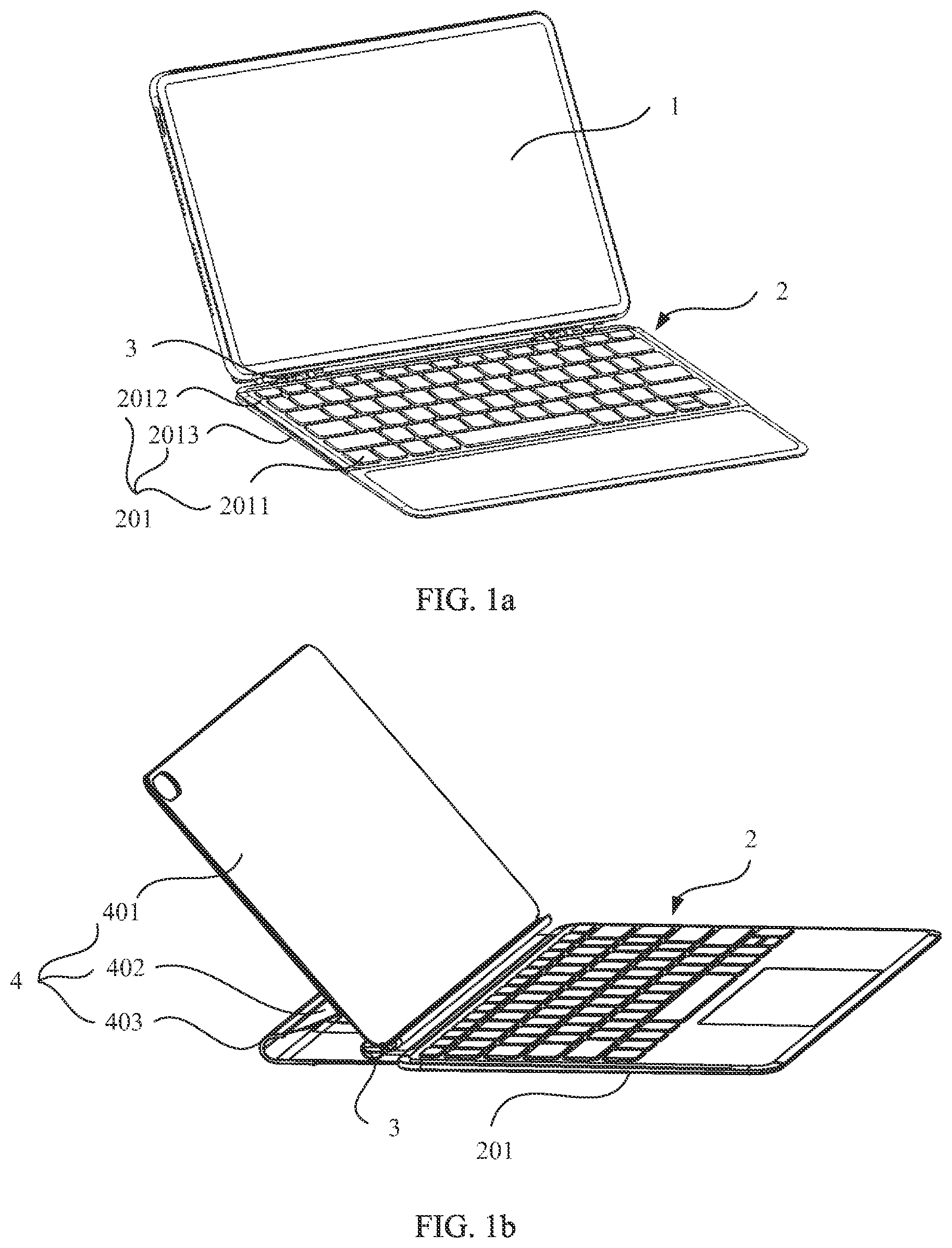 Patent US12321531 Figure 1 – Keyboard assembly and electronic device