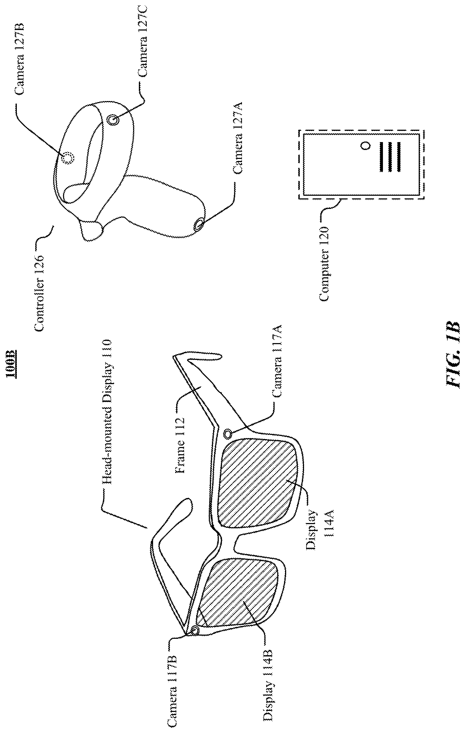 Patent US12321535 Figure 2 – Body pose estimation using self-tracked controllers