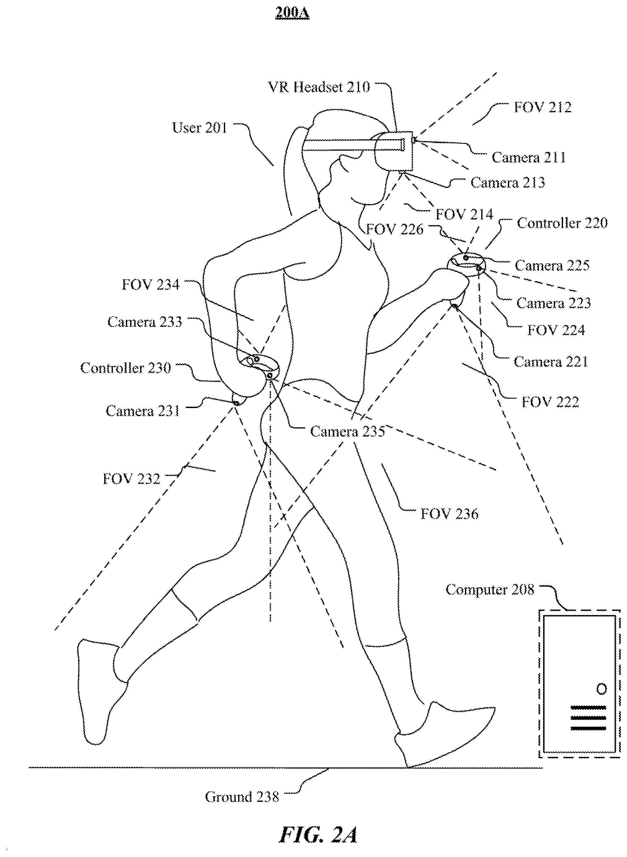Patent US12321535 Figure 3 – Body pose estimation using self-tracked controllers