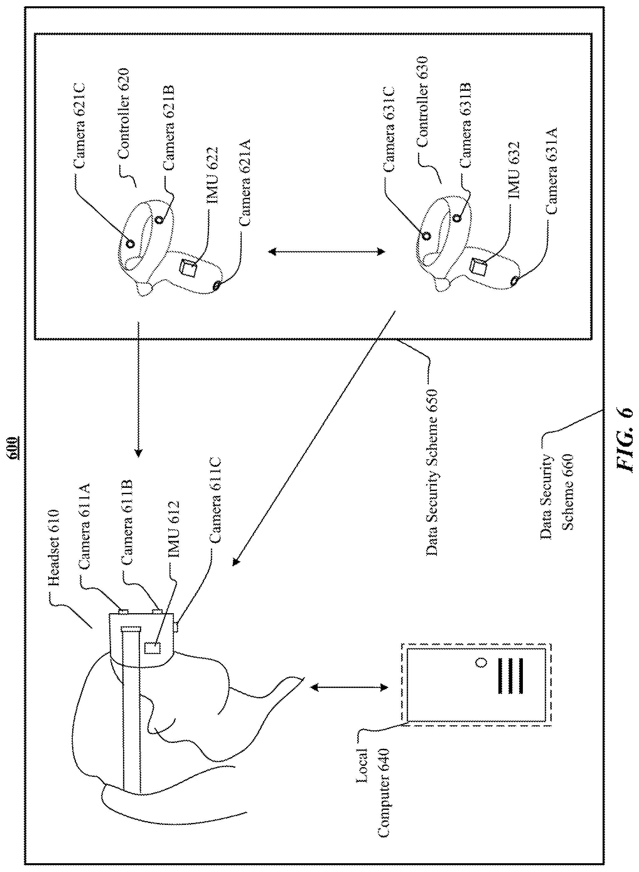 Patent US12321535 Figure 12 – Body pose estimation using self-tracked controllers
