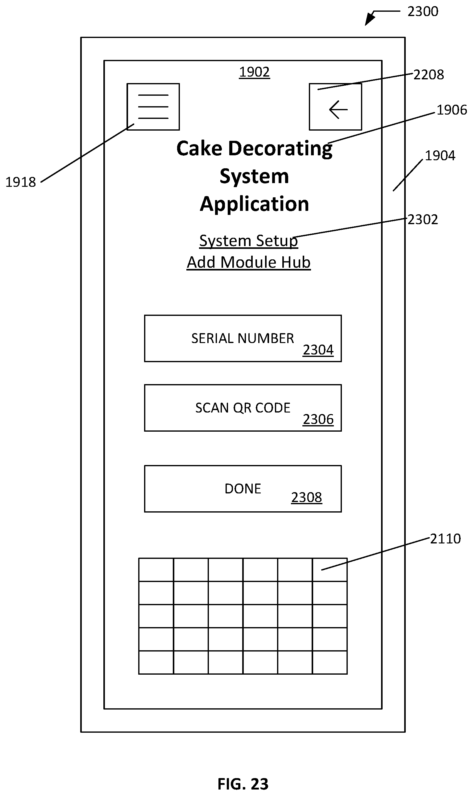 Patent US12321536 Figure 14 – Cake decoration system with finger controller