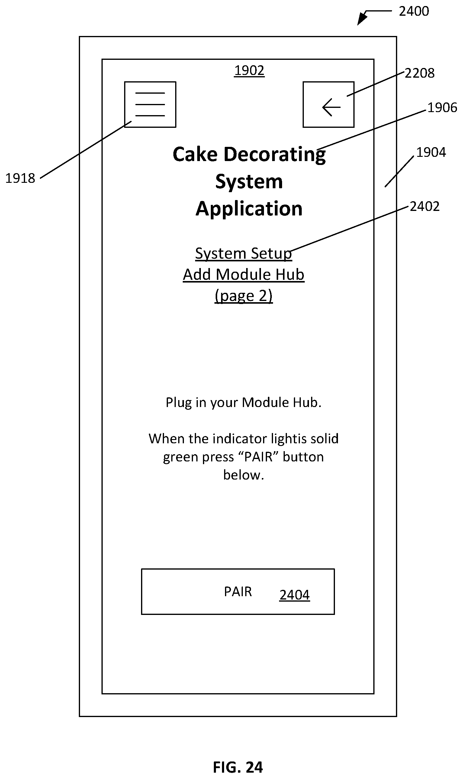Patent US12321536 Figure 15 – Cake decoration system with finger controller