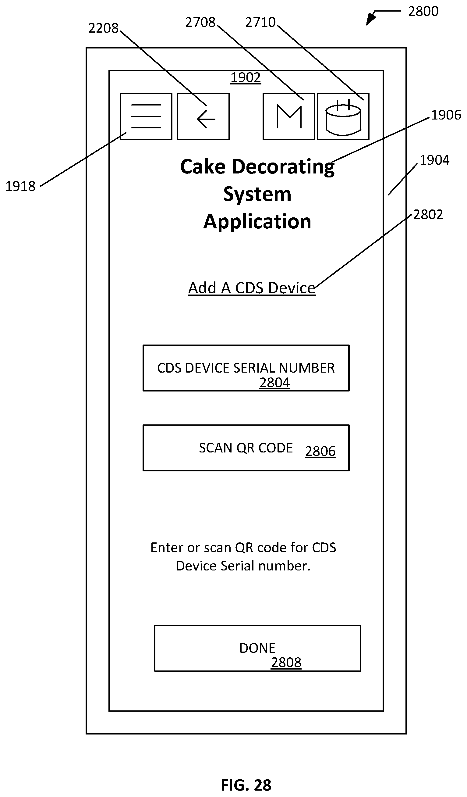Patent US12321536 Figure 19 – Cake decoration system with finger controller