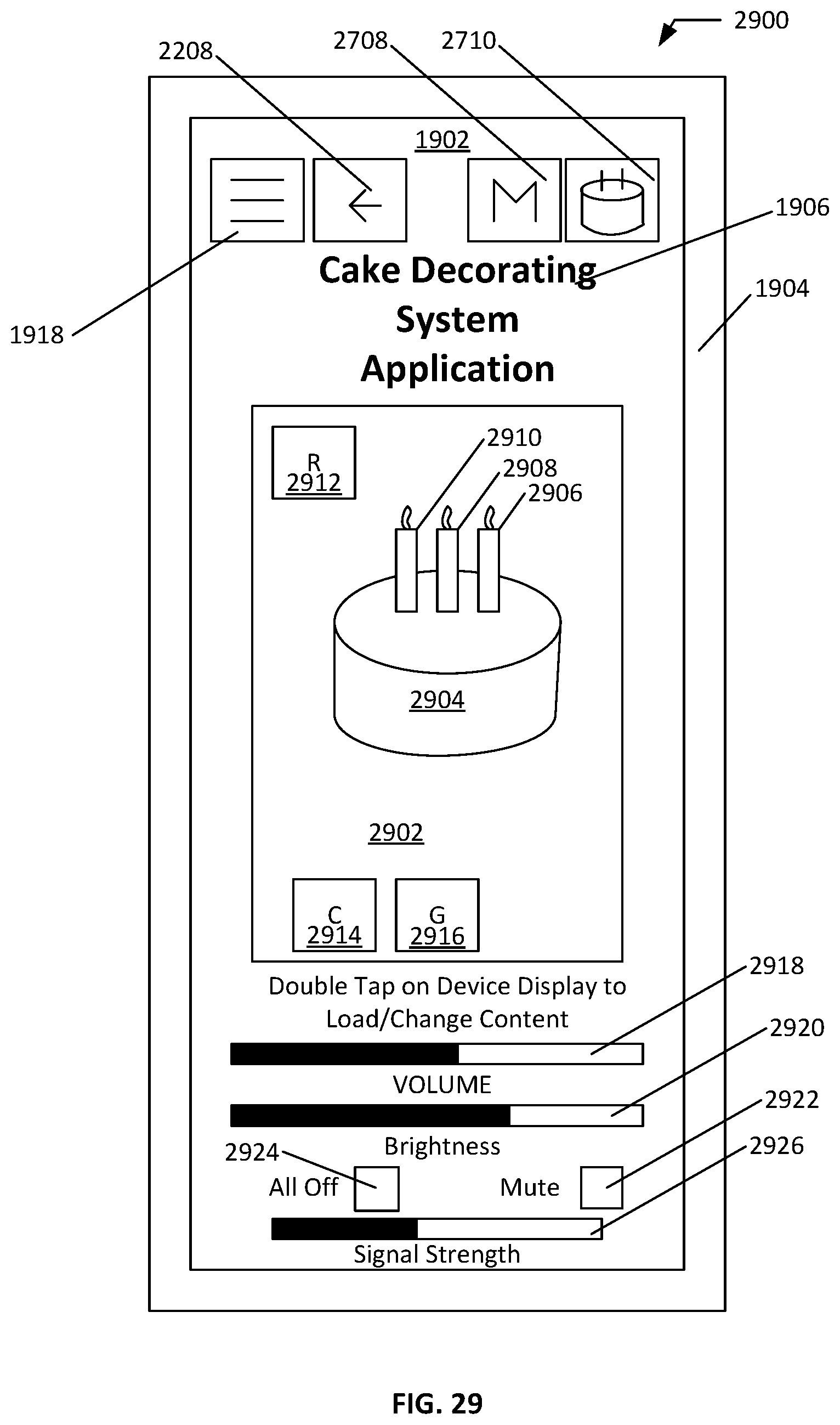 Patent US12321536 Figure 20 – Cake decoration system with finger controller
