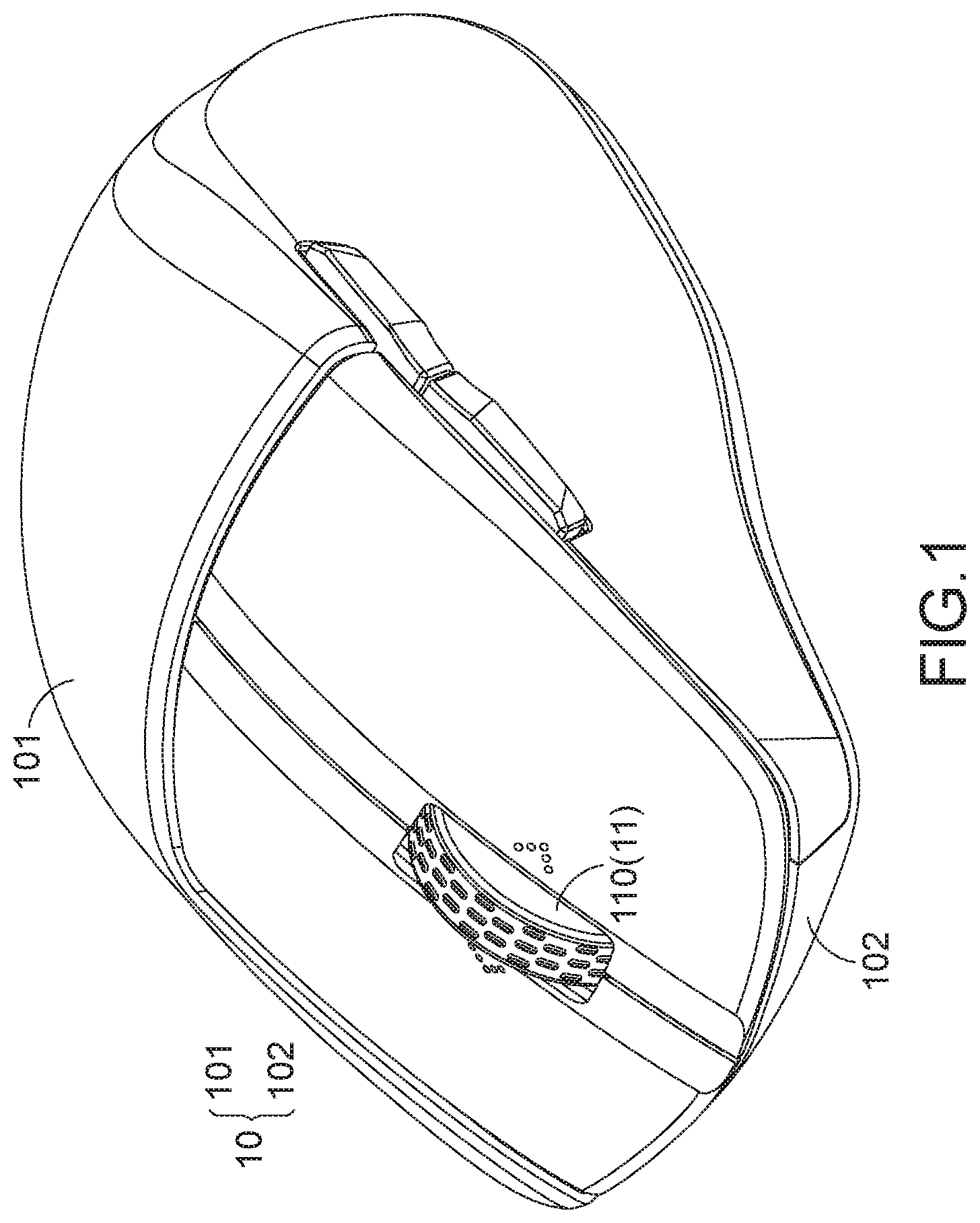 Patent US12321537 Figure 1 – Mouse device