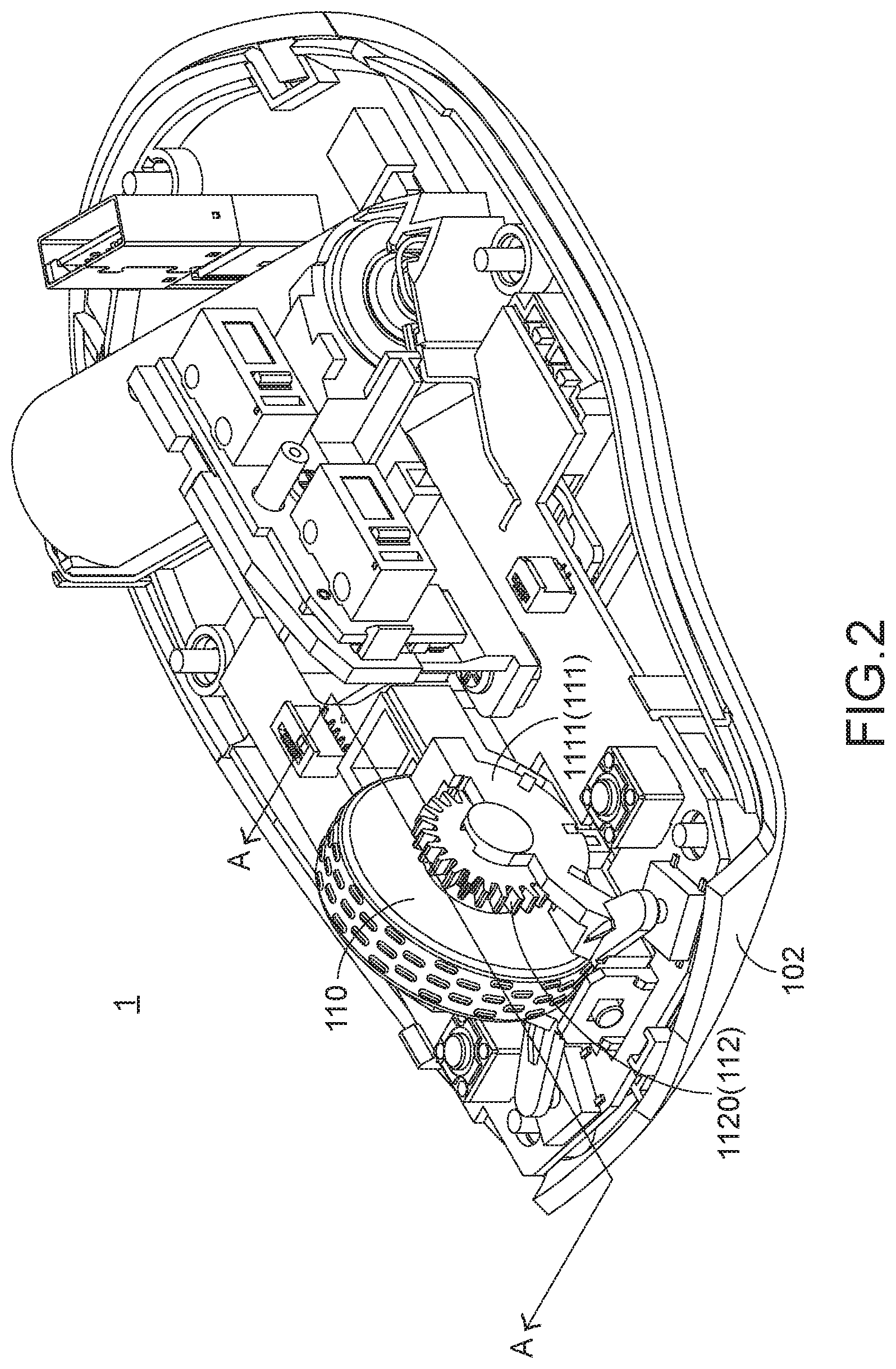Patent US12321537 Figure 2 – Mouse device