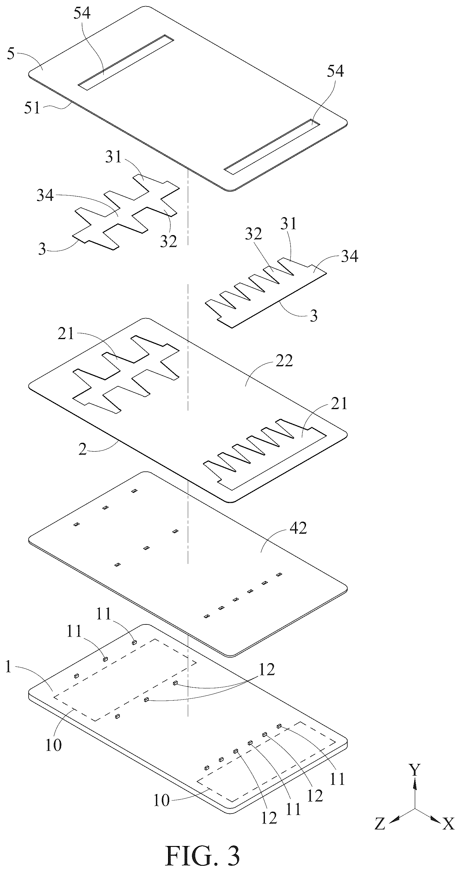 Patent US12321540 Figure 3 – Light-emitting module for touchpad