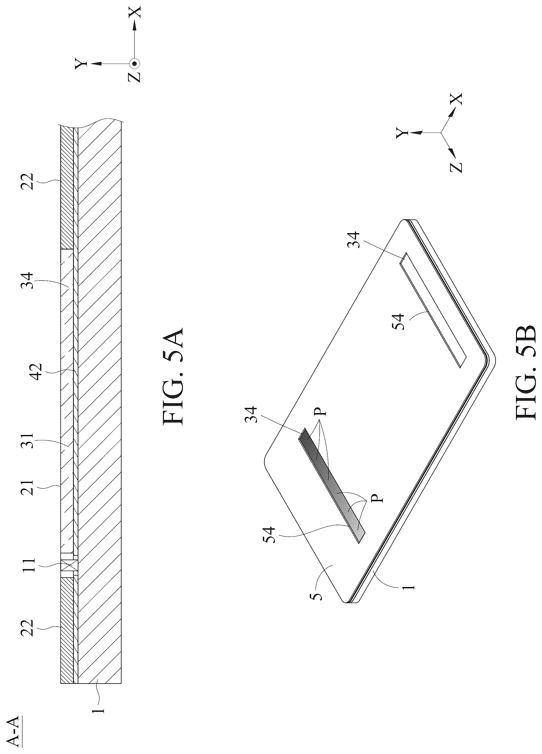 Patent US12321540 Figure 5 – Light-emitting module for touchpad