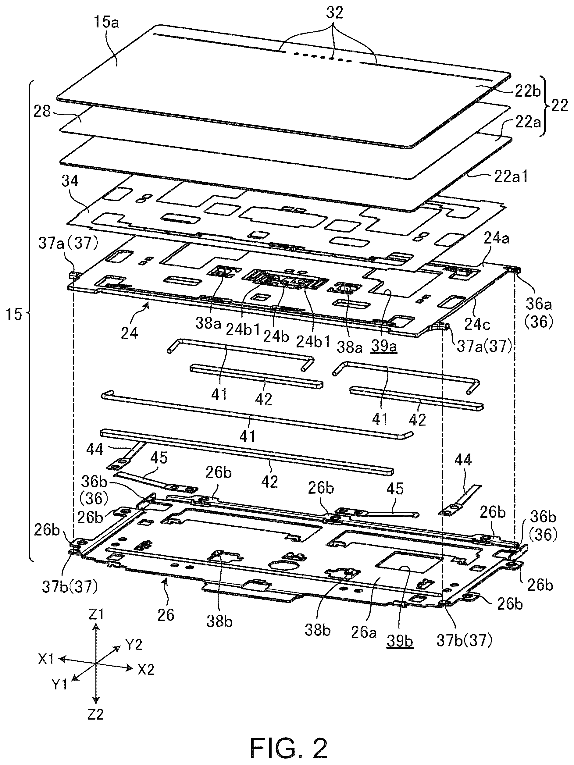 Patent US12321542 Figure 2 – Touch pad and electronic apparatus