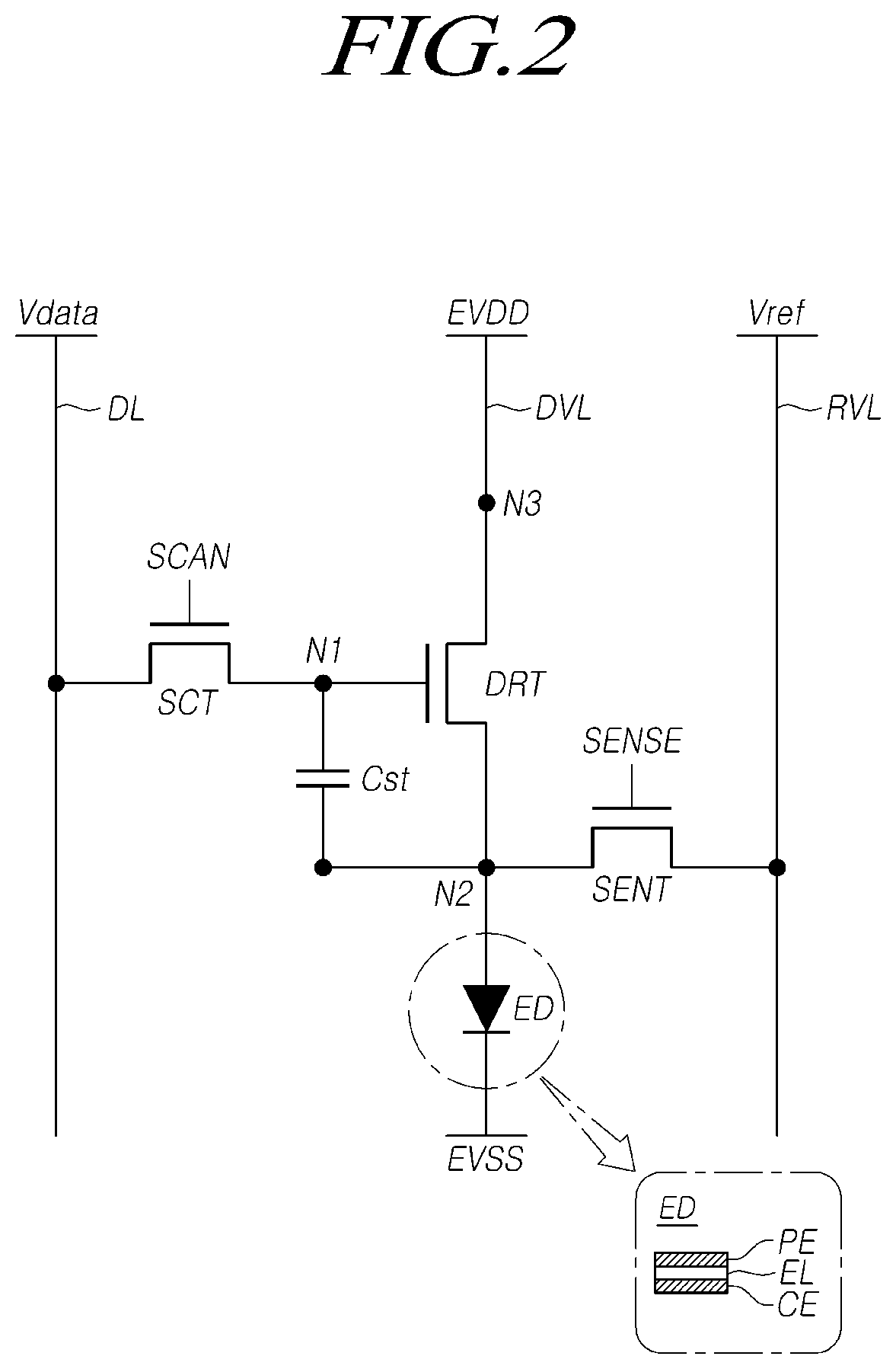 Patent US12321547 Figure 2 – Touch display device