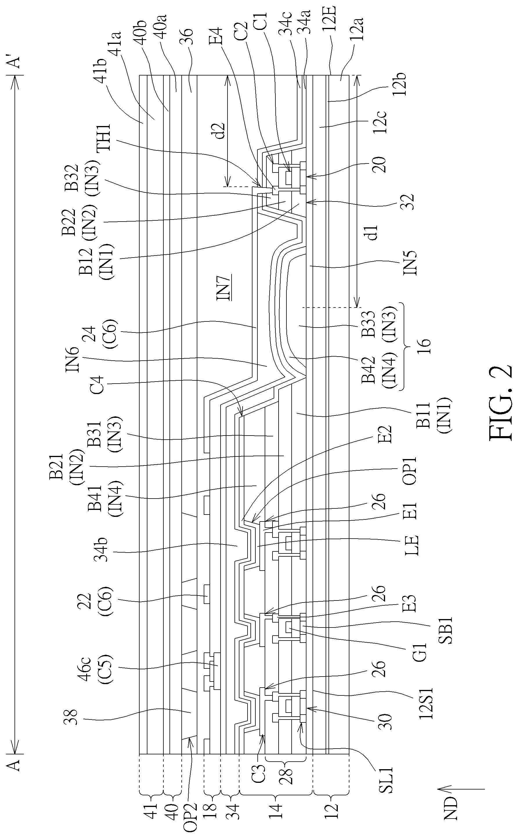 Patent US12321549 Figure 2 – Electronic device