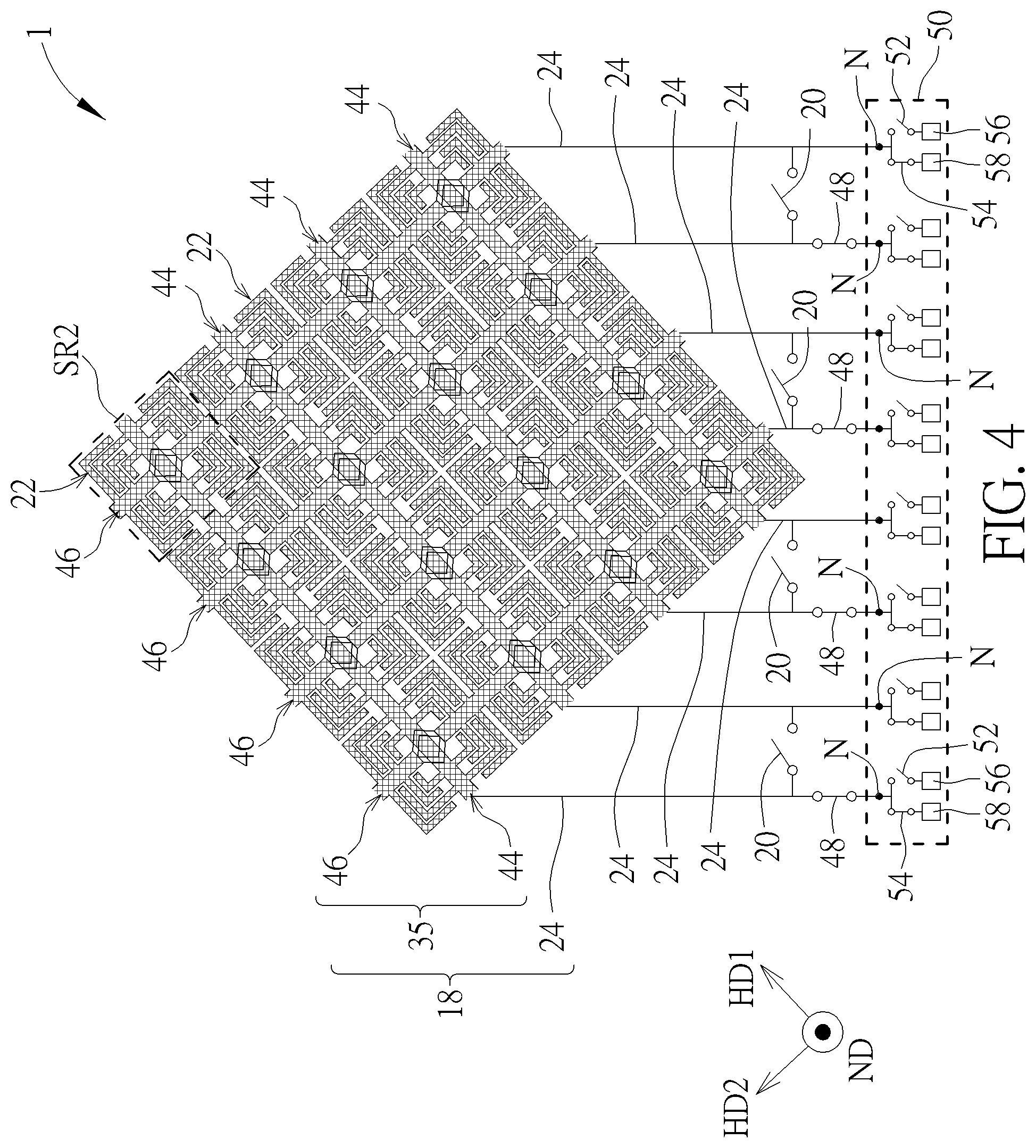 Patent US12321549 Figure 4 – Electronic device