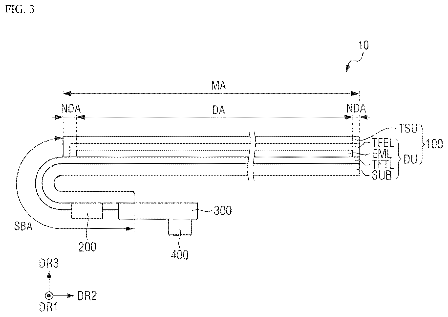 Patent US12321551 Figure 3 – Display device