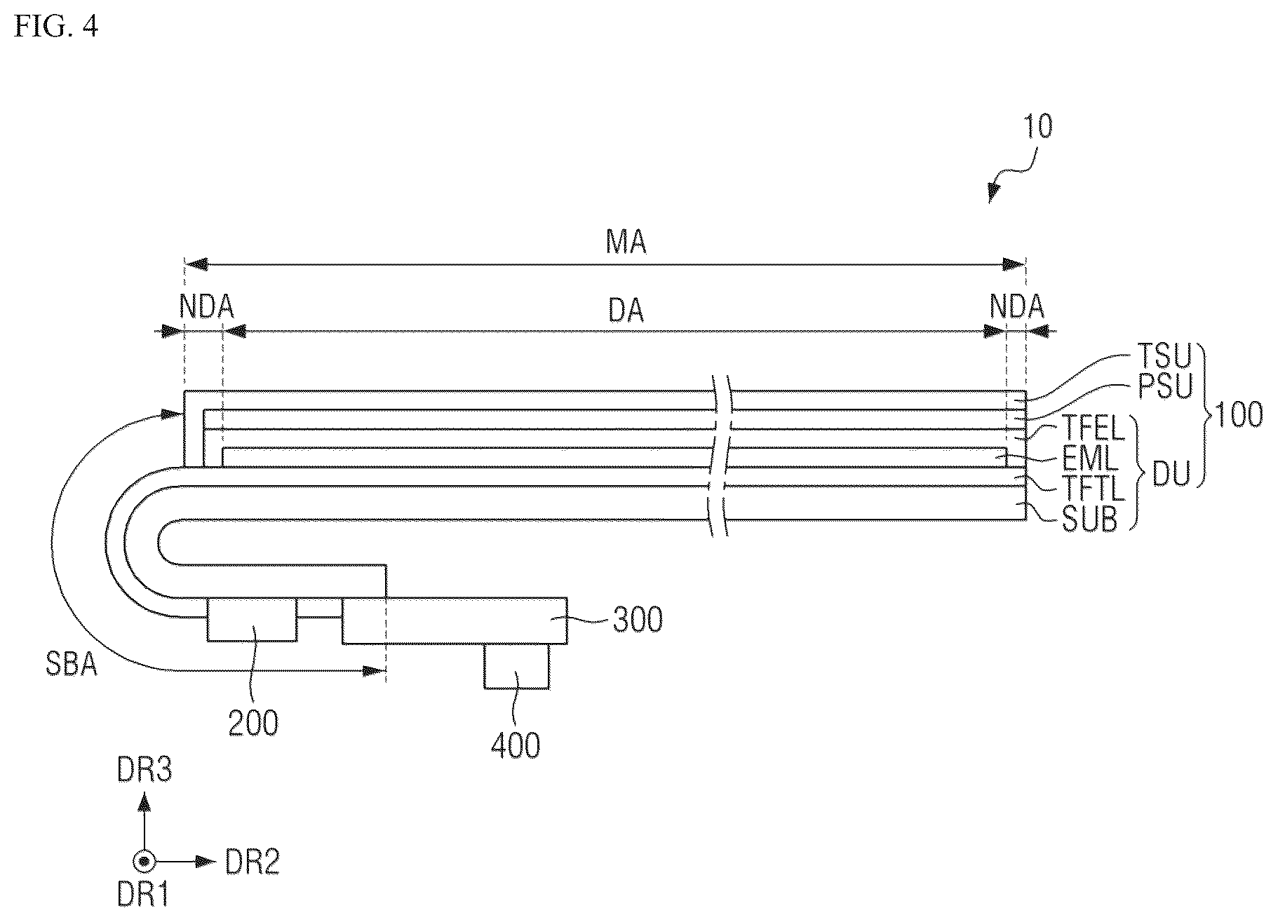 Patent US12321551 Figure 4 – Display device