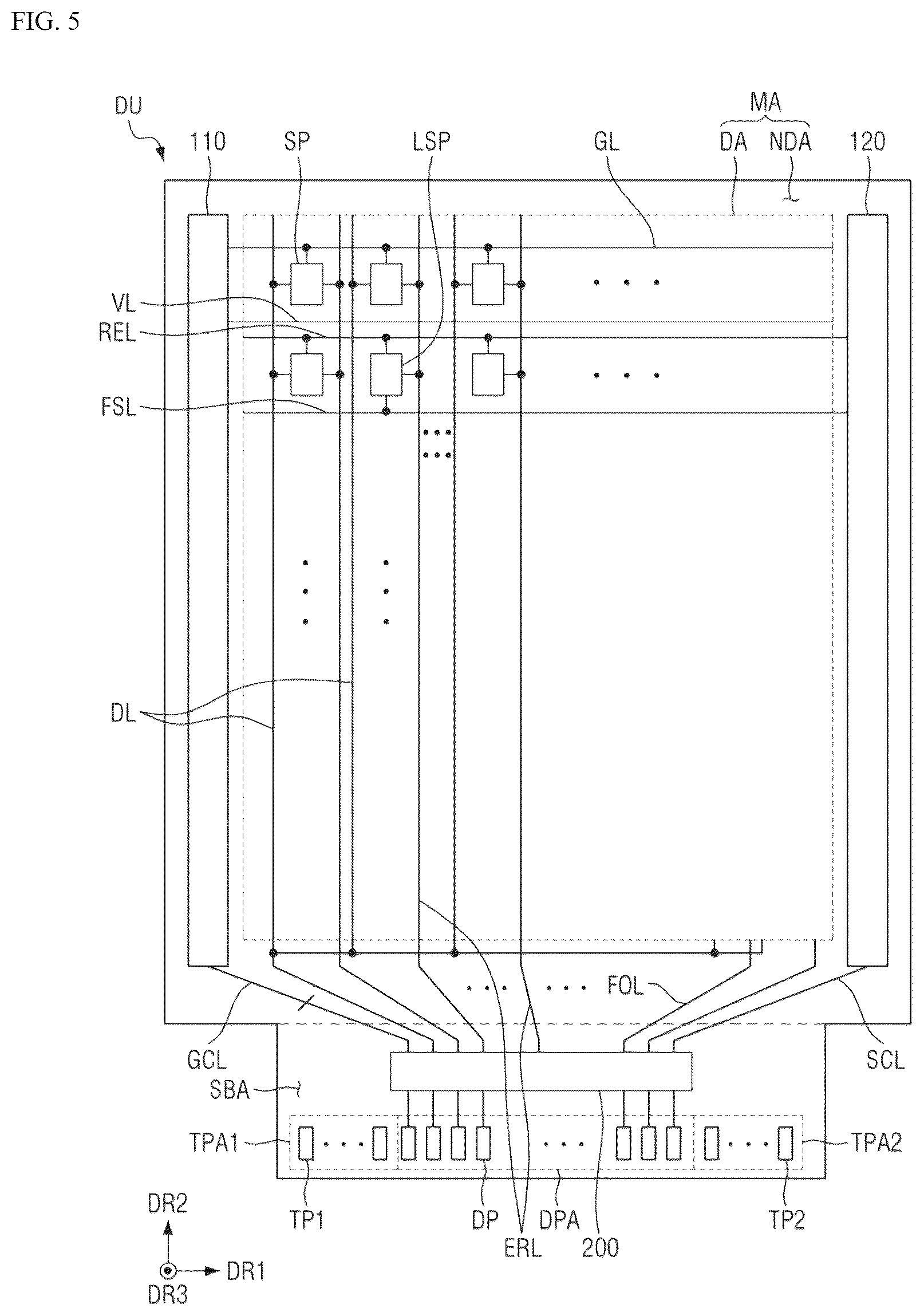Patent US12321551 Figure 5 – Display device