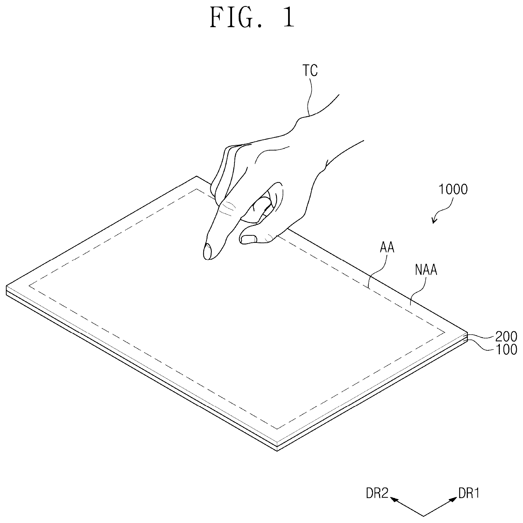 Patent US12321553 Figure 1 – Electronic device