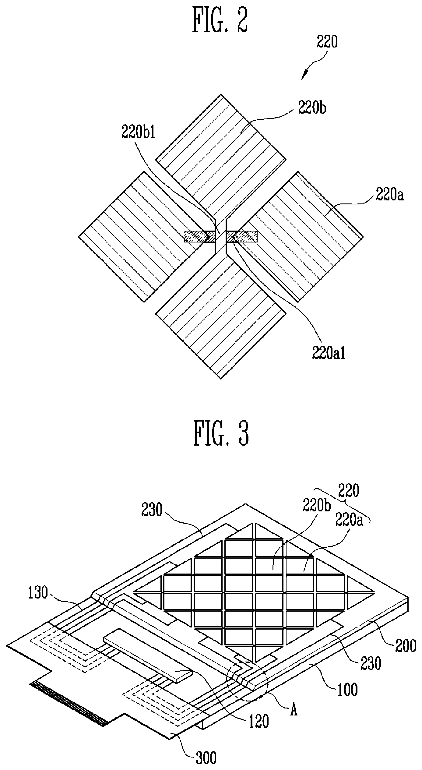 Patent US12321555 Figure 2 – Flat panel display with integrated touch screen panel