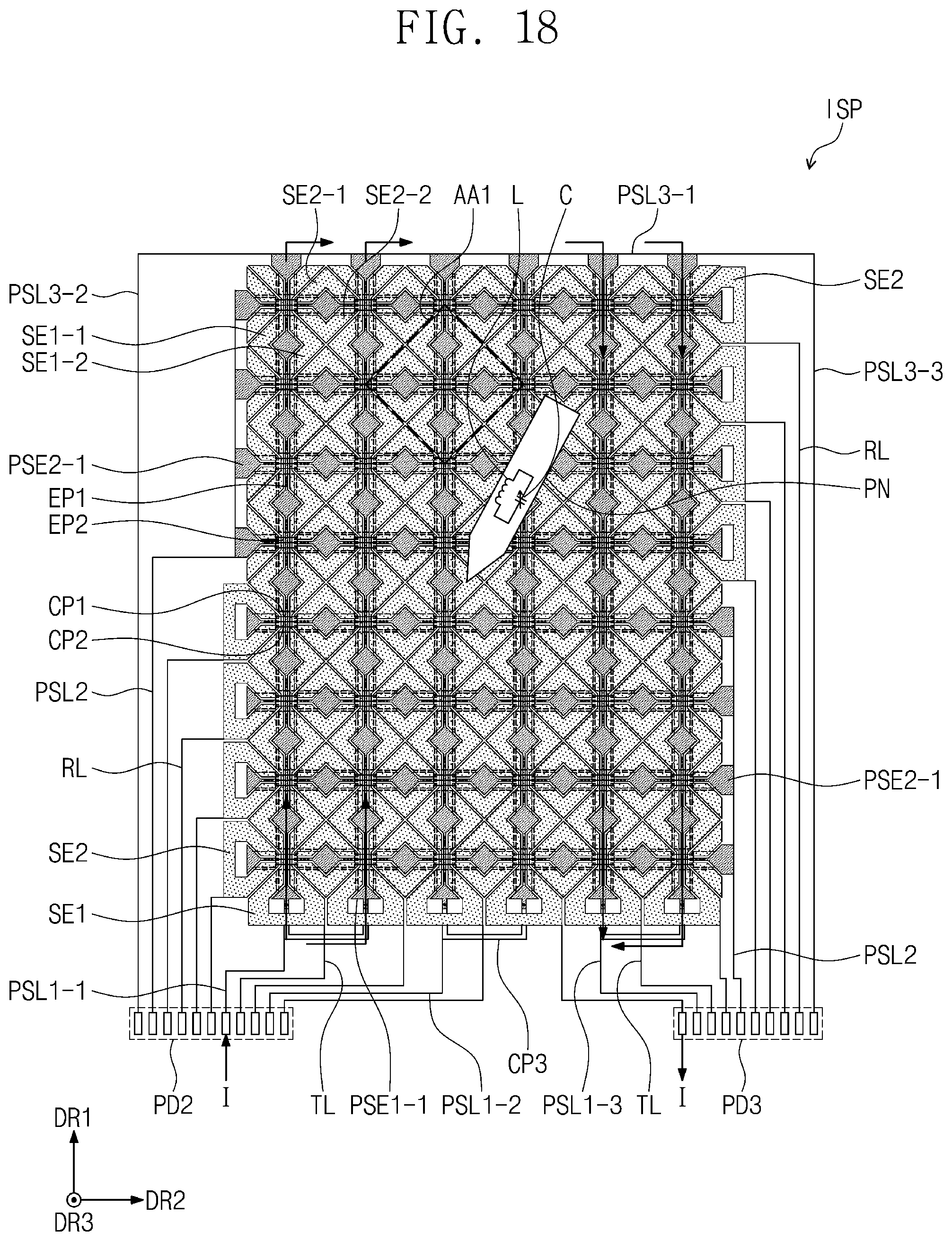 Patent US12321557 Figure 17 – Input sensing part and display device including the same