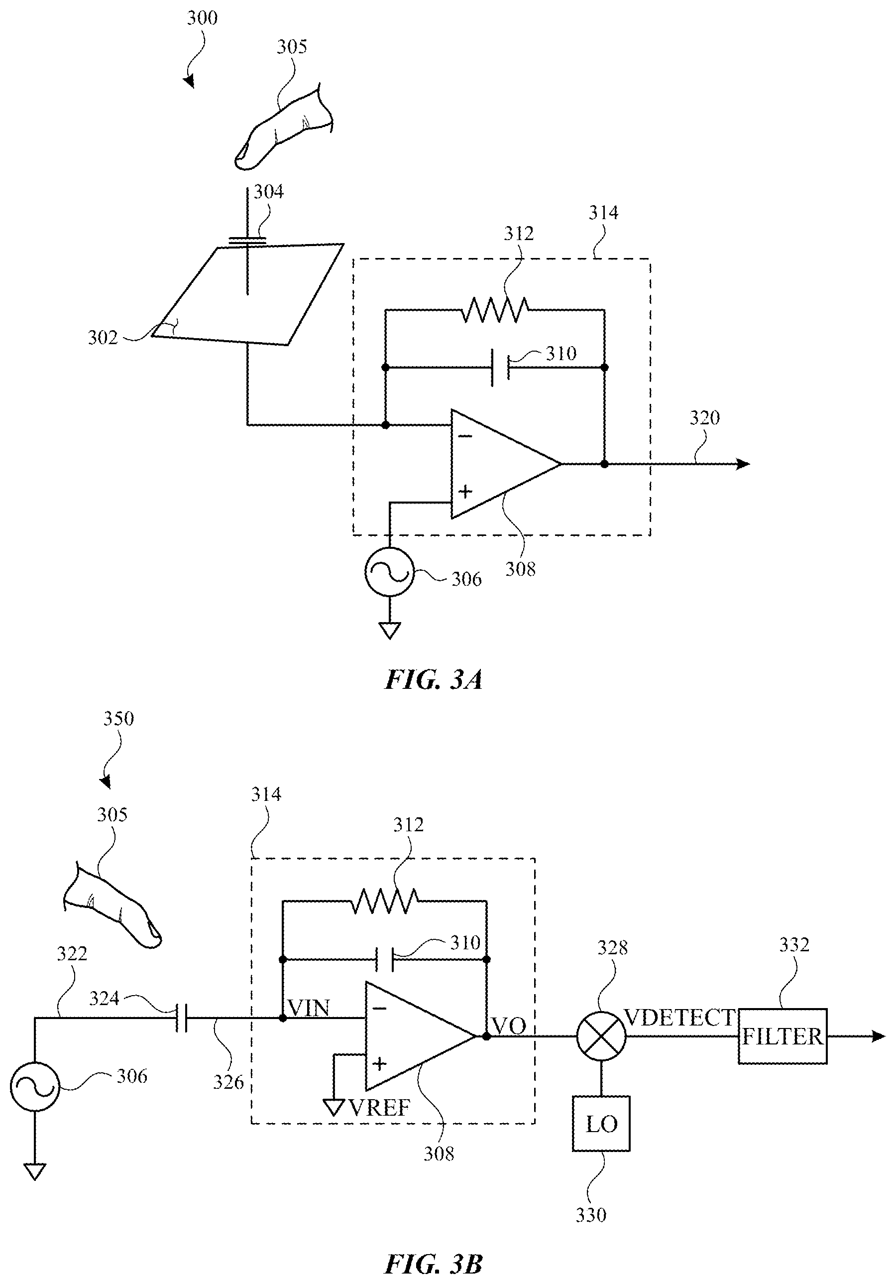 Patent US12321559 Figure 3 – Flexible touch sensor panel with metal mesh and solid conductor