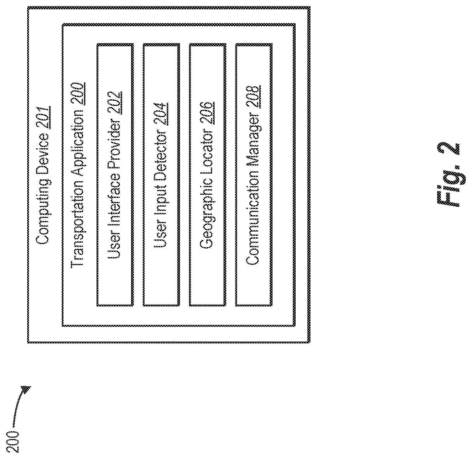 Patent US12321561 Figure 2 – Optimizing transportation networks through dynamic user interfaces