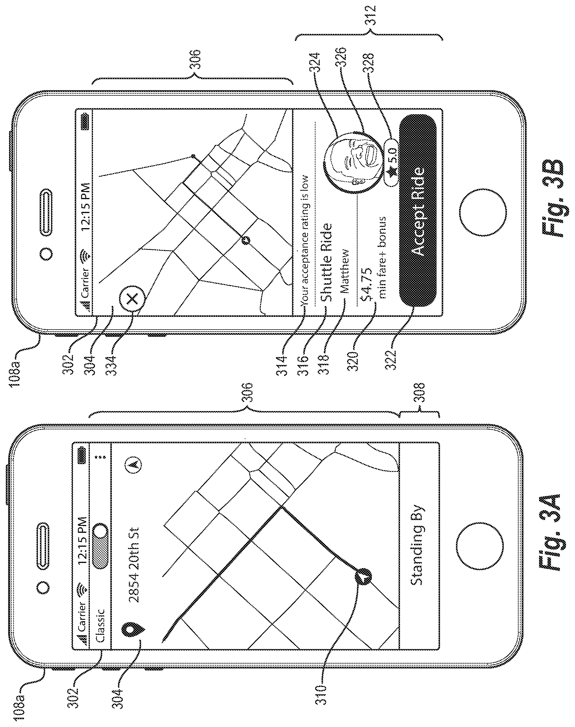 Patent US12321561 Figure 3 – Optimizing transportation networks through dynamic user interfaces