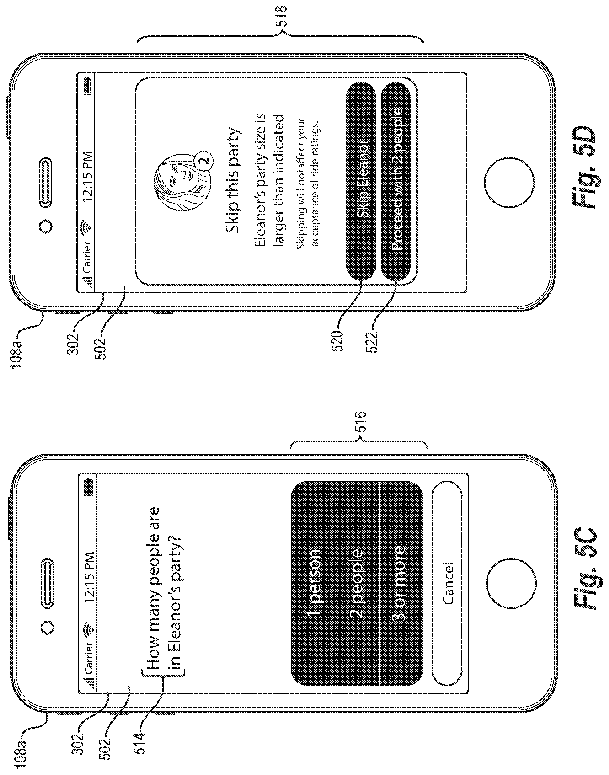 Patent US12321561 Figure 8 – Optimizing transportation networks through dynamic user interfaces