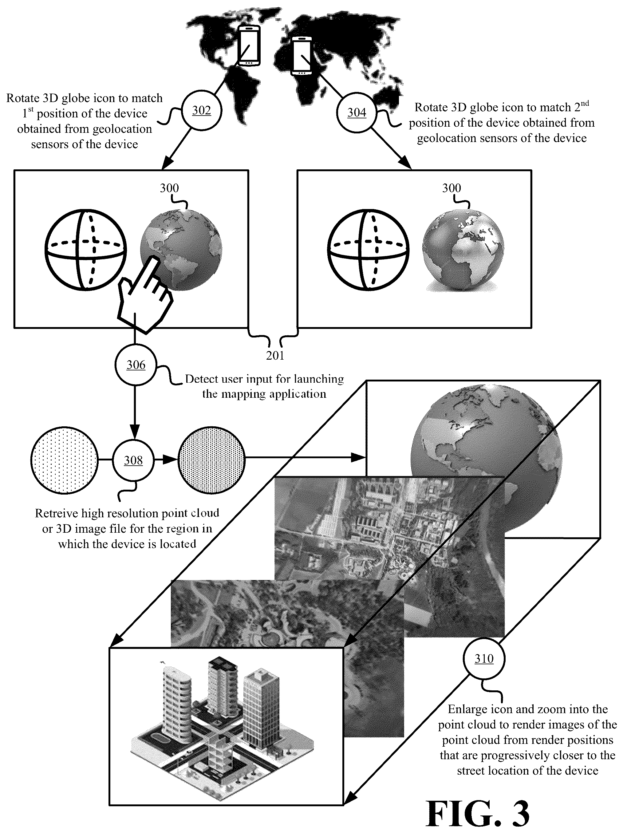 Patent US12321562 Figure 3 – Systems and methods for interacting with three-dimensional graphical user interface elements to control computer operation