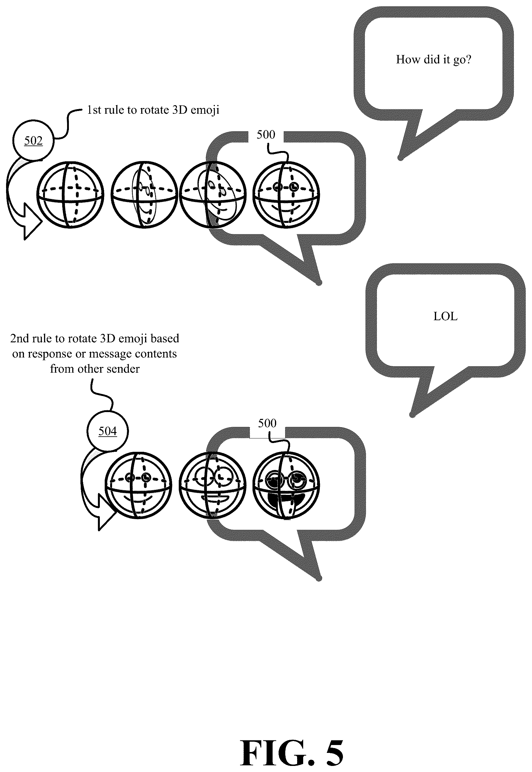 Patent US12321562 Figure 5 – Systems and methods for interacting with three-dimensional graphical user interface elements to control computer operation