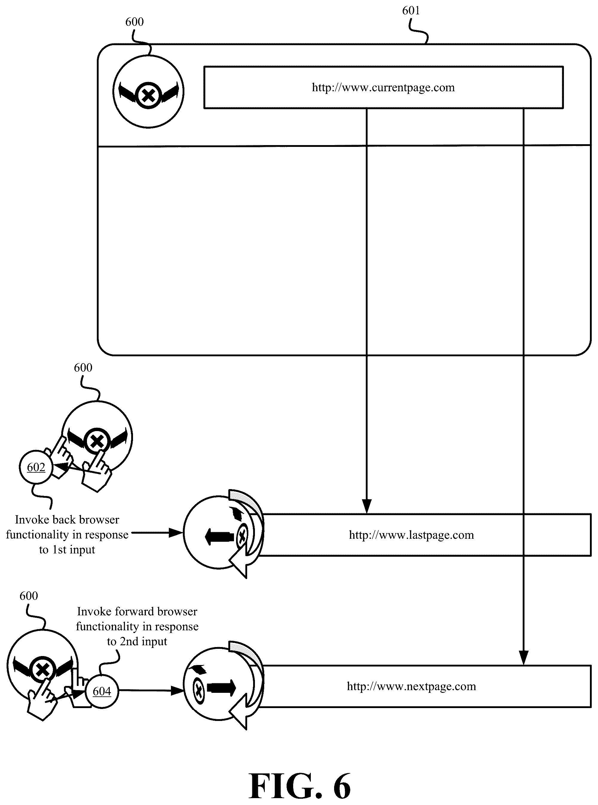 Patent US12321562 Figure 6 – Systems and methods for interacting with three-dimensional graphical user interface elements to control computer operation