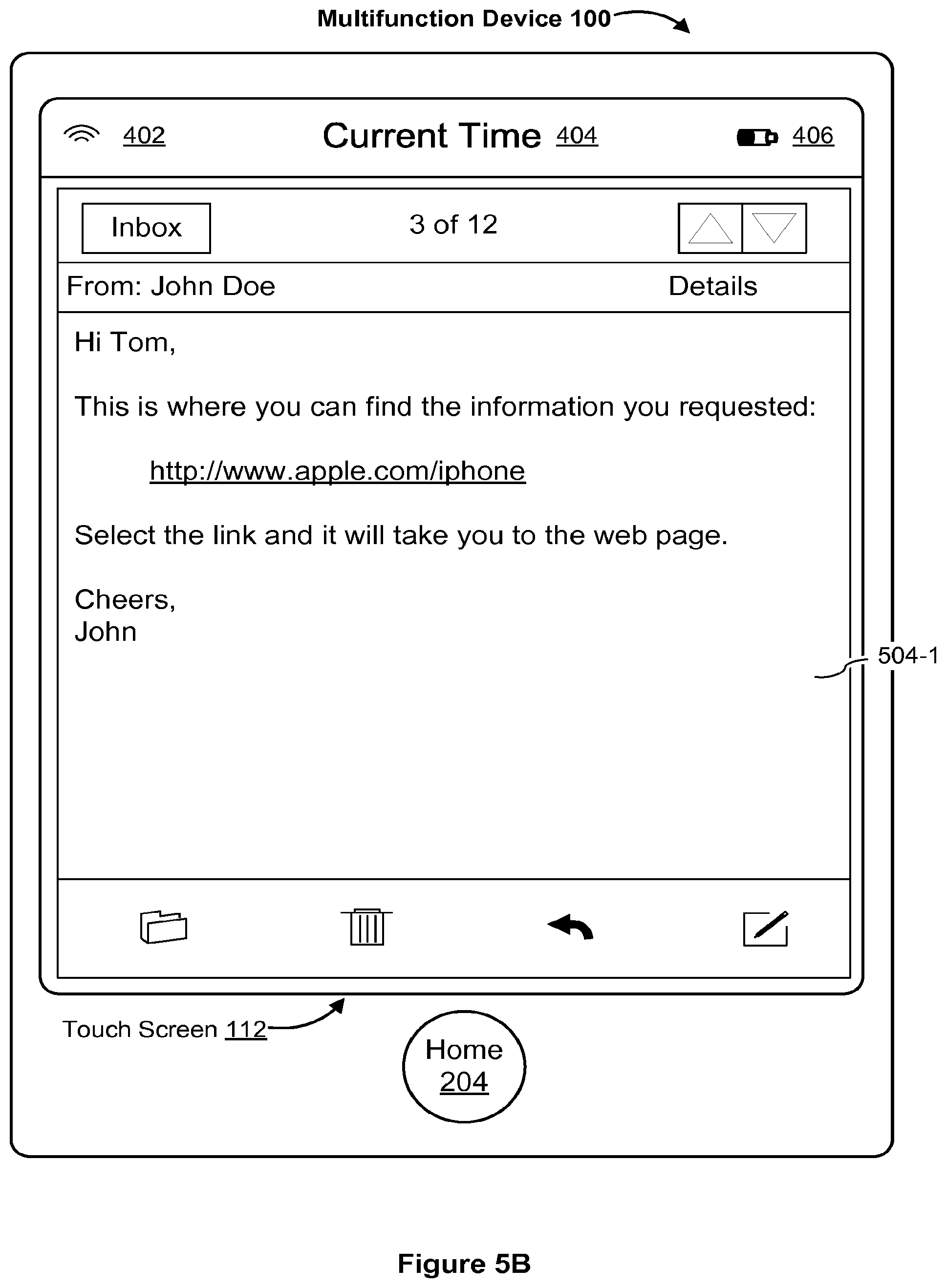 Patent US12321569 Figure 8 – Device, method, and graphical user interface for navigation of concurrently open software applications