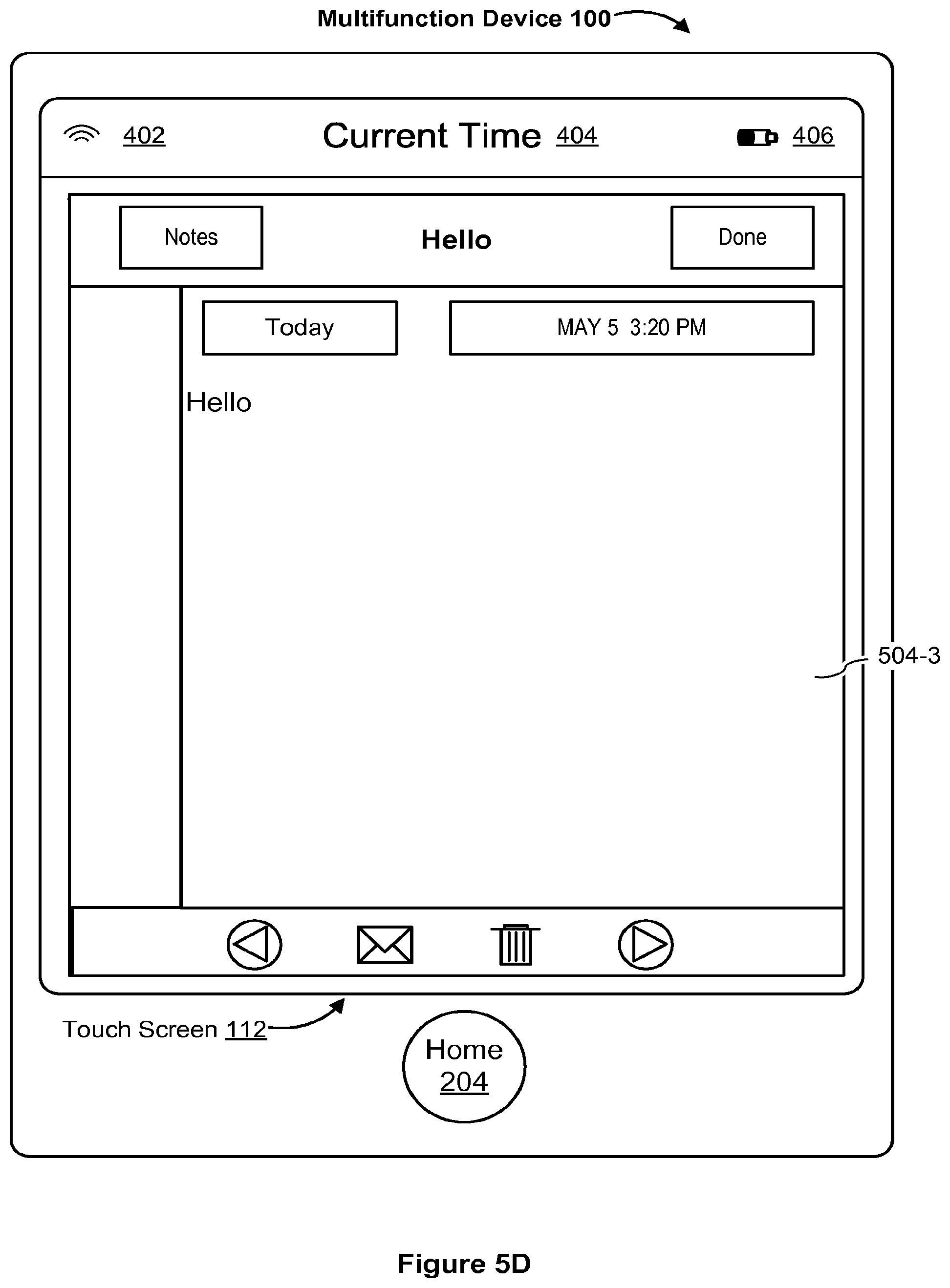 Patent US12321569 Figure 10 – Device, method, and graphical user interface for navigation of concurrently open software applications