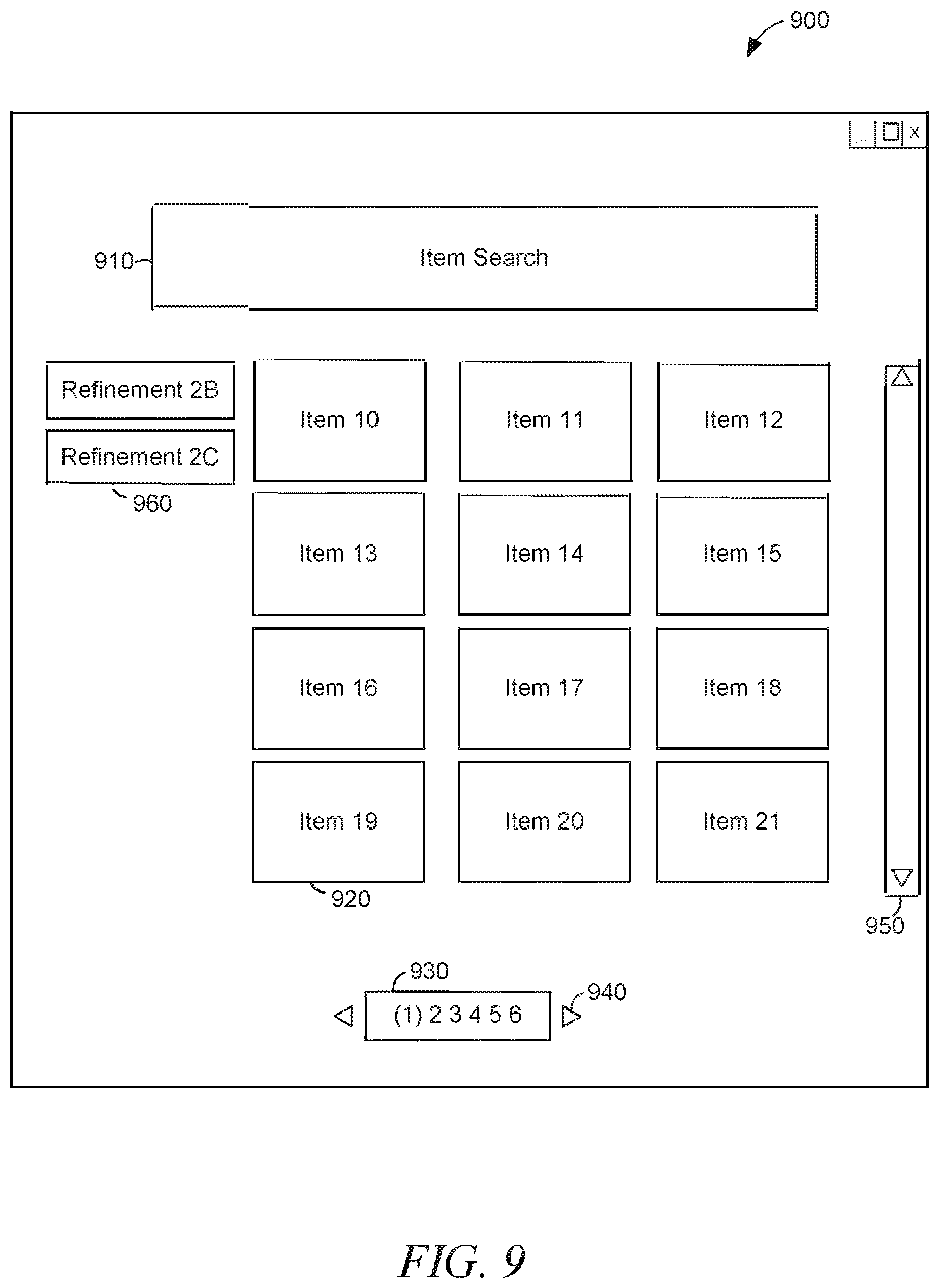 Patent US12321571 Figure 9 – Seamless pagination