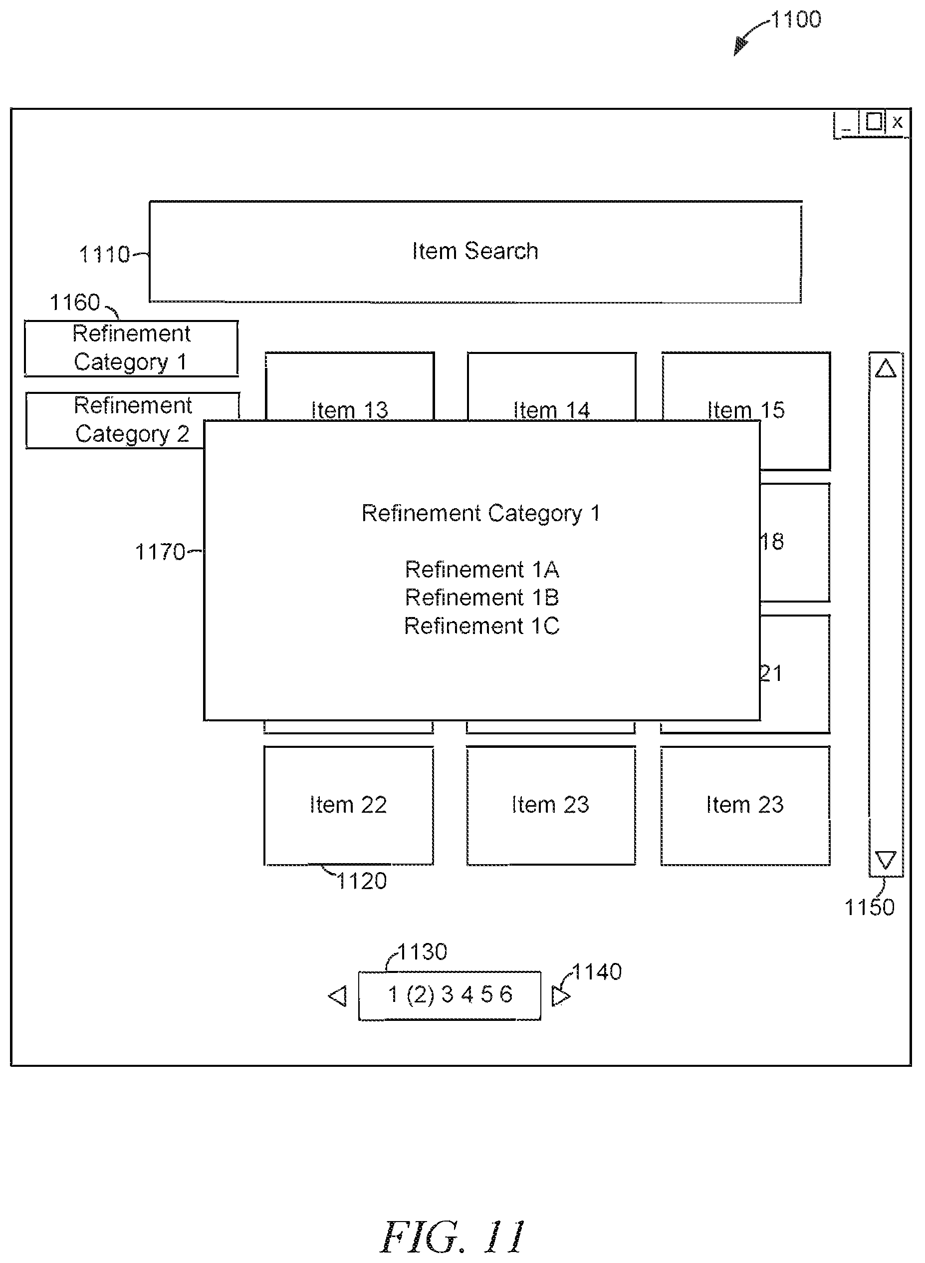 Patent US12321571 Figure 11 – Seamless pagination