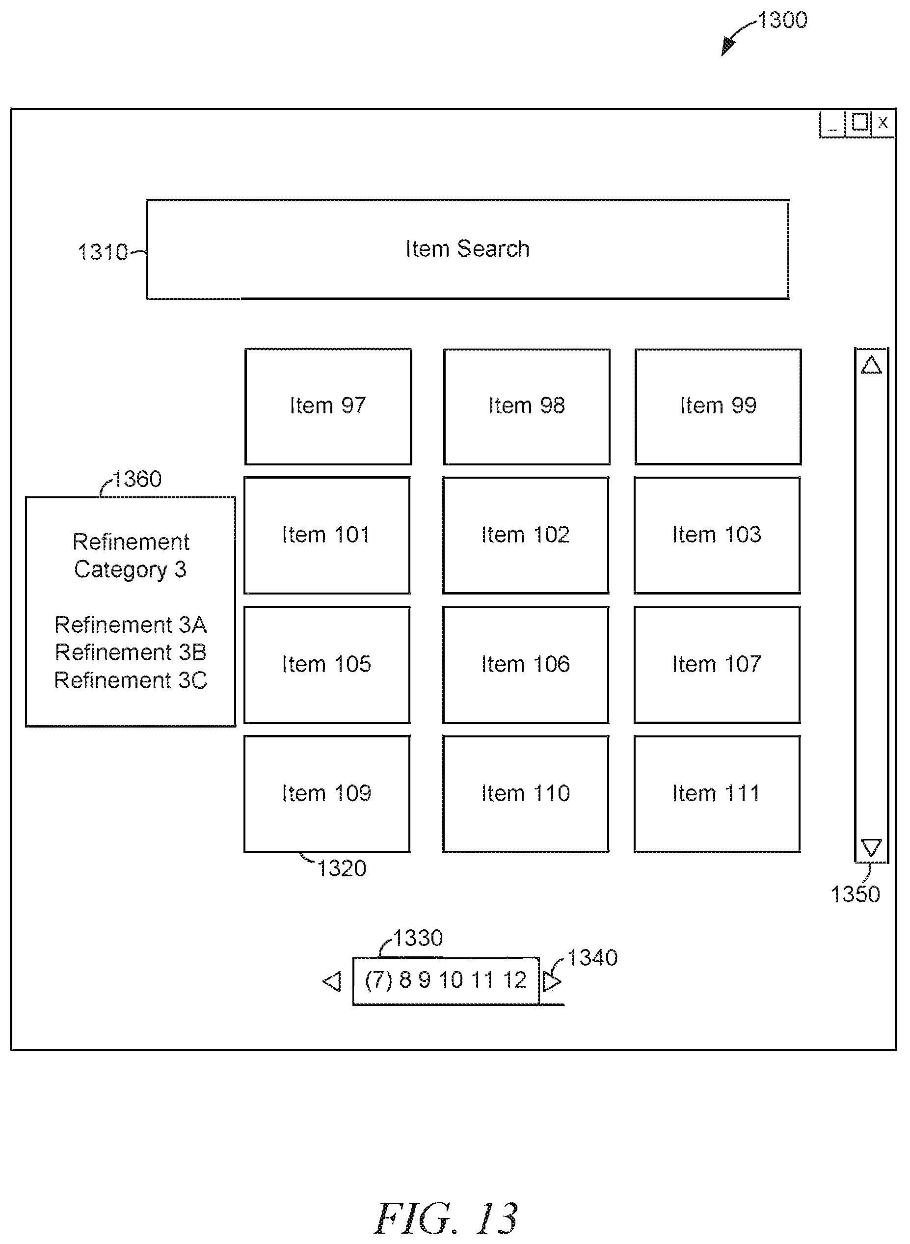 Patent US12321571 Figure 13 – Seamless pagination