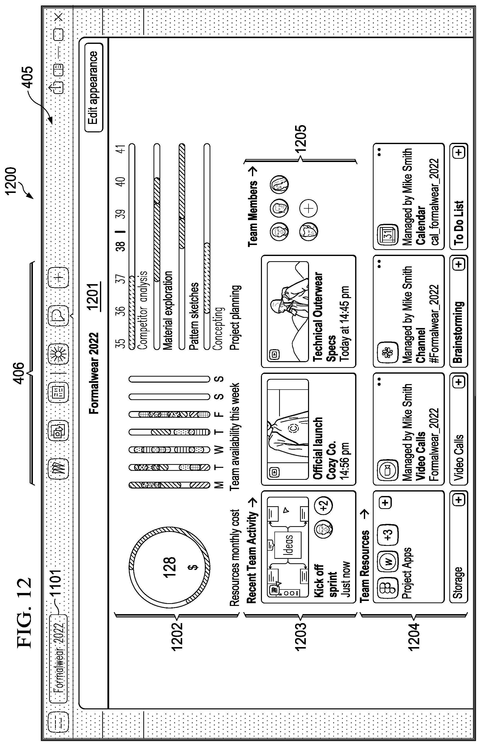 Patent US12321572 Figure 14 – Application management and navigation of web applications in a web-based environment