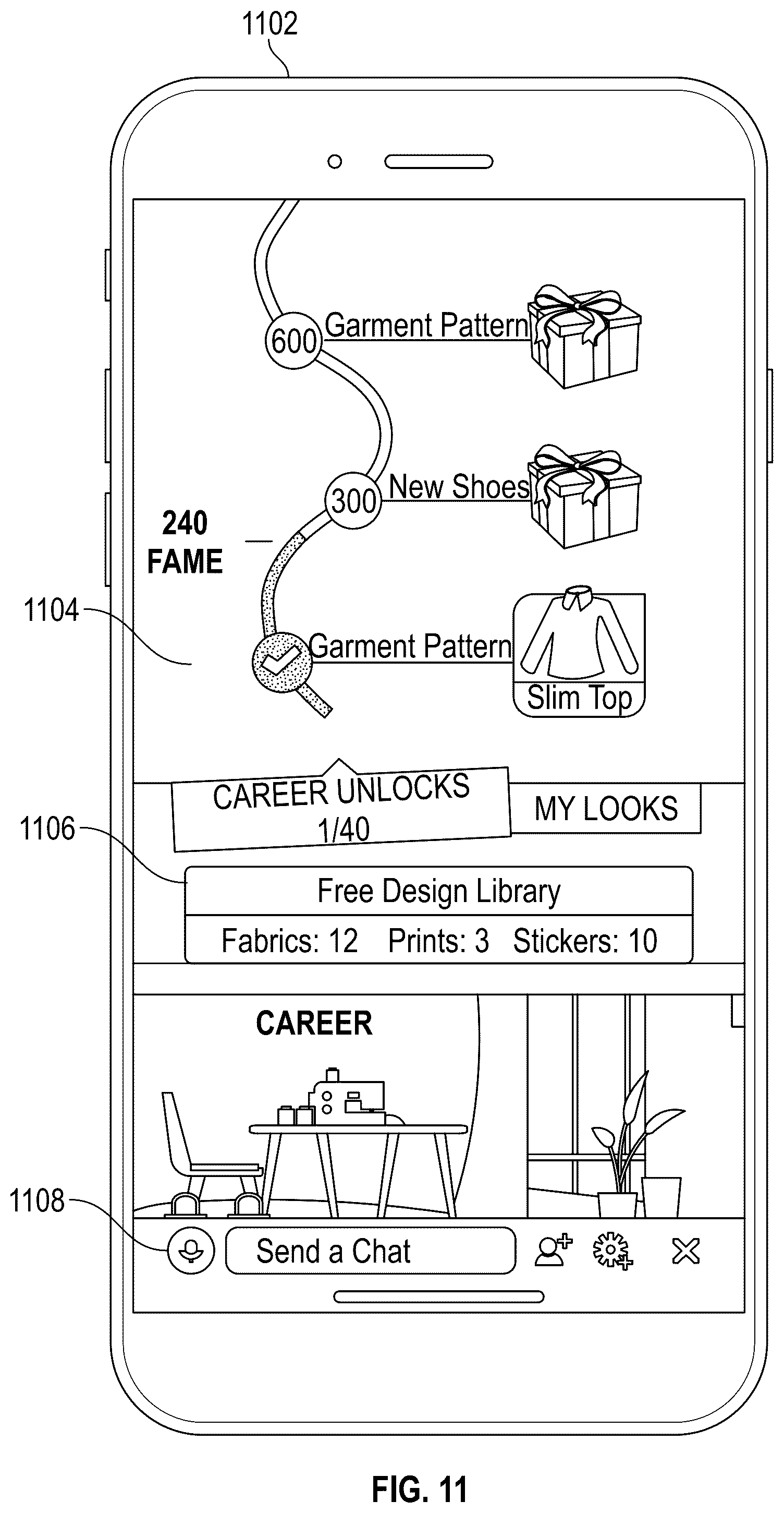 Patent US12321577 Figure 10 – Avatar customization system