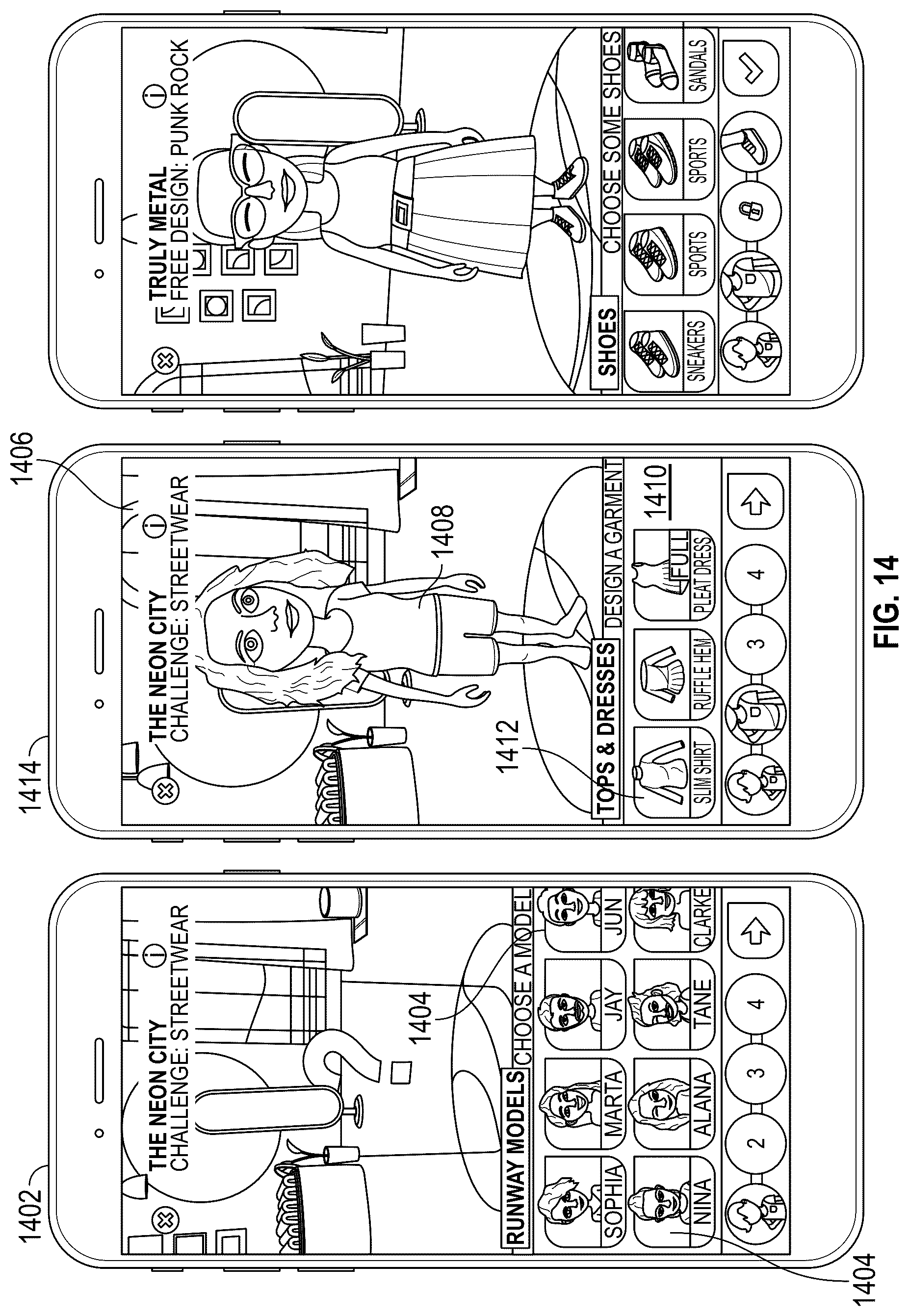 Patent US12321577 Figure 13 – Avatar customization system