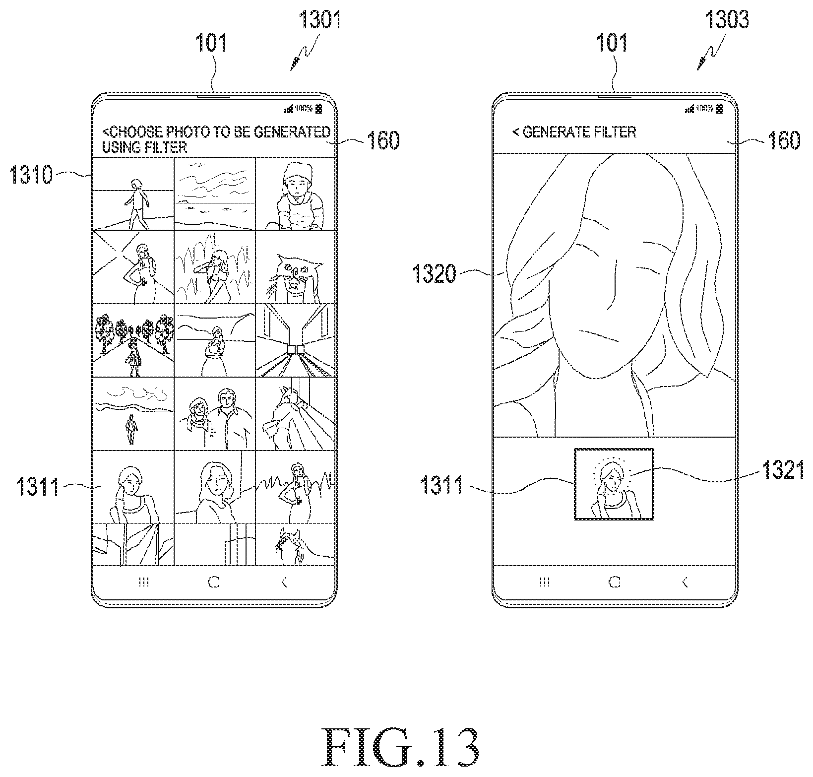 Patent US12321582 Figure 14 – Method for providing filter and electronic device supporting the same