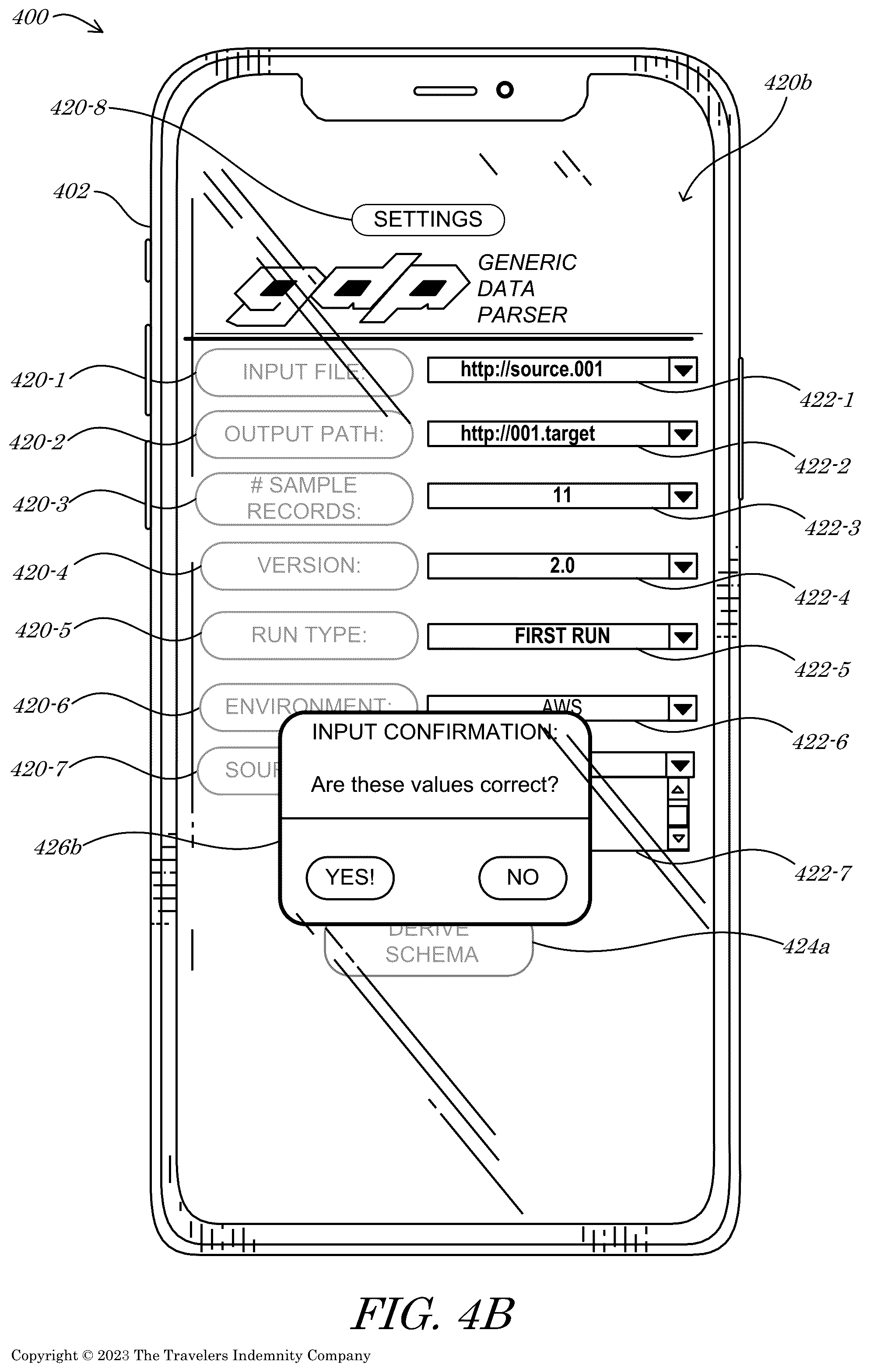 Patent US12321583 Figure 7 – Systems and methods for artificial intelligence (AI)-driven data mapping user-interface (UI) generation